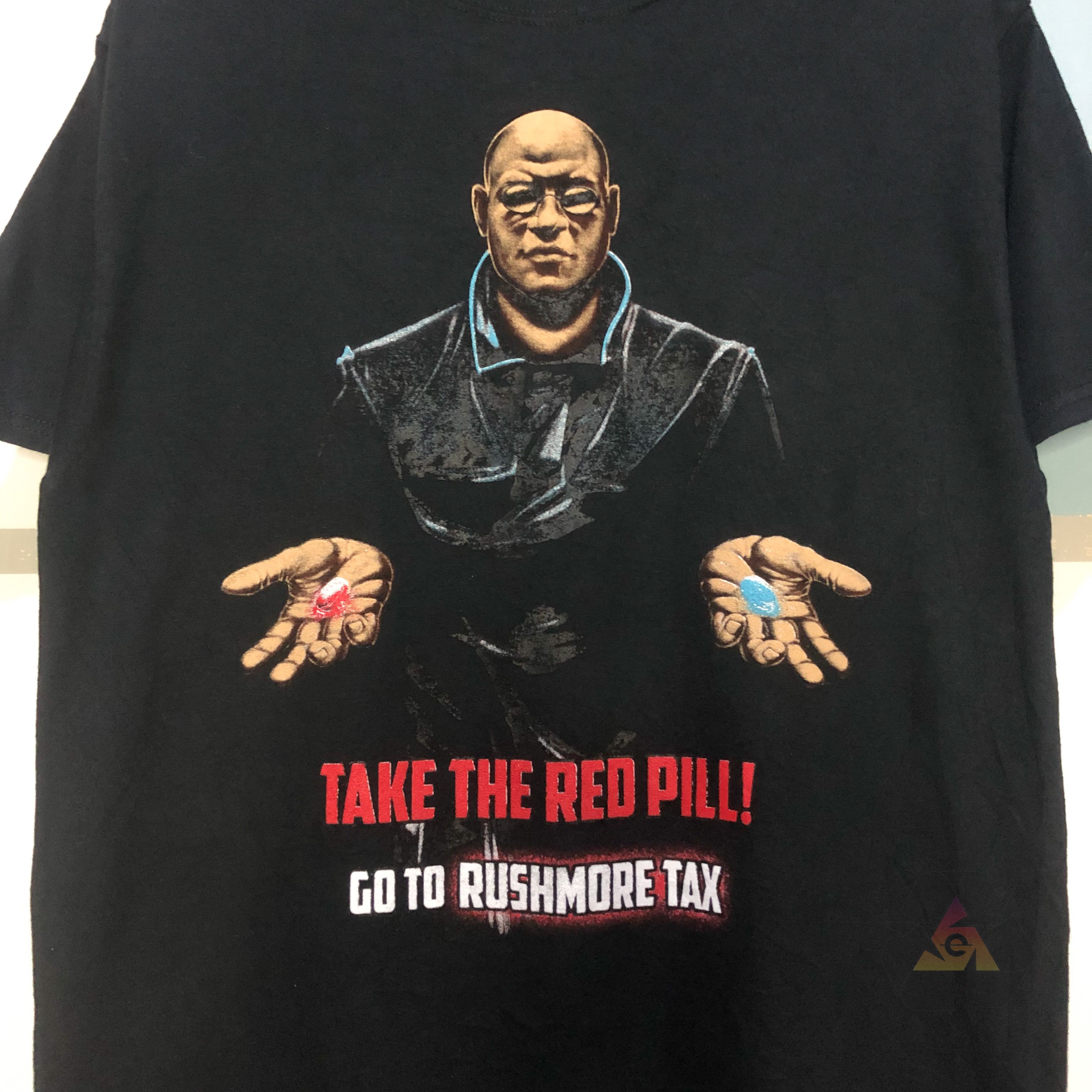 Matix The Matrix Morpheous Take The Red Pill T-Shirt Y2K Size US M / EU 48-50 / 2 - 5 Thumbnail
