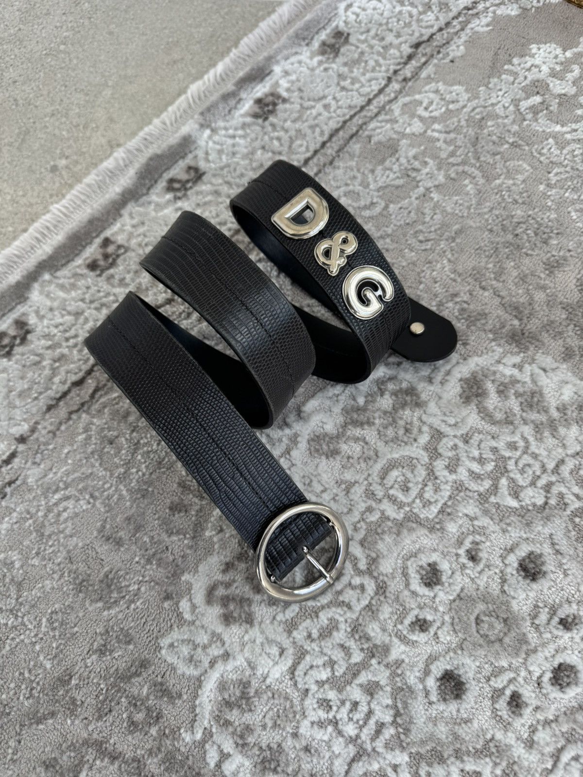 Dolce & Gabbana DOLCE & GABBANA Leather Belt Logo Buckle Y2k style Size ONE SIZE - 1 Thumbnail