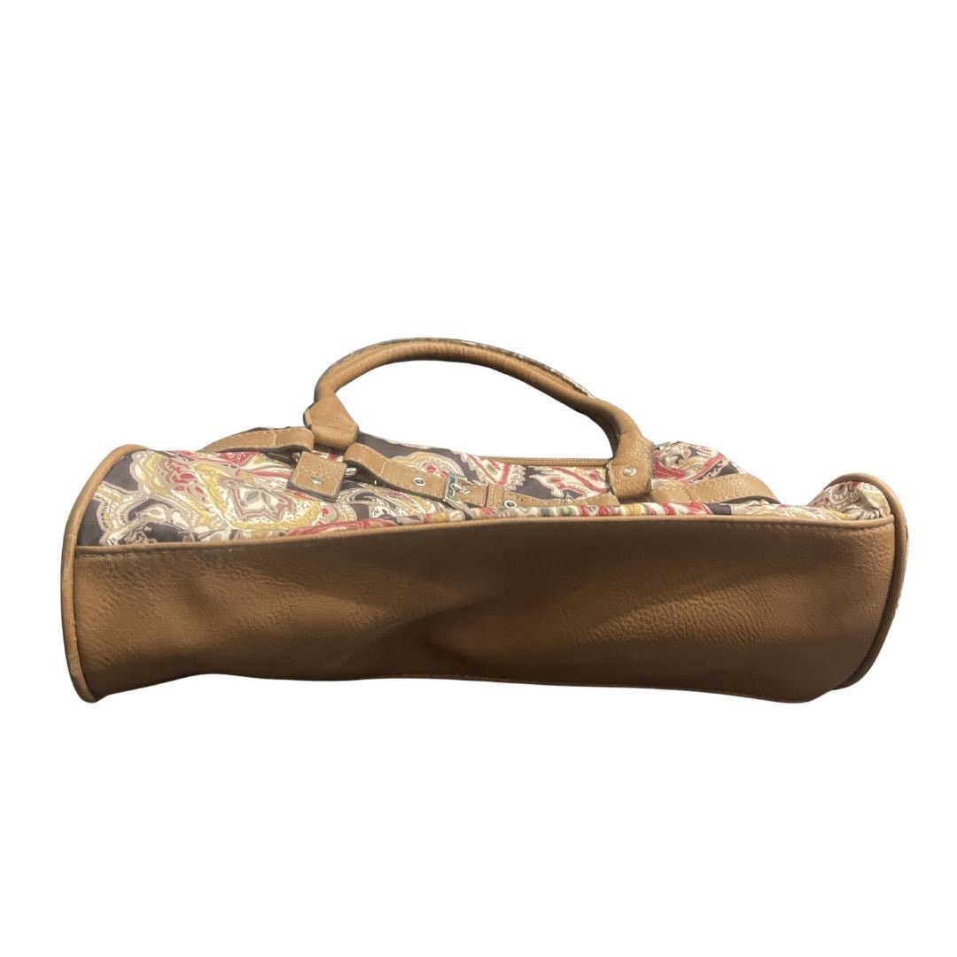 Croft & Barrow Paisley Tapestry Shoulder Bag Faux Leather Tim Western Boho Size ONE SIZE - 3 Thumbnail
