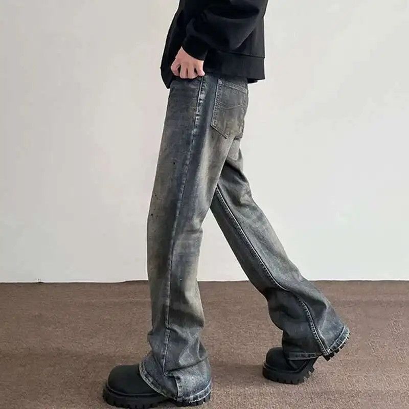 Japanese Brand × Jean High Street Washed Splash Ink Denim Size US 27 - 3 Thumbnail
