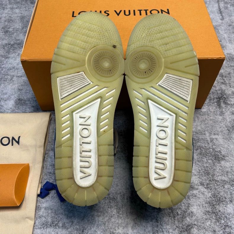 Louis Vuitton Louis Vuitton Trainer Blue Jeans shoes Size US 7 / EU 40 - 5 Thumbnail