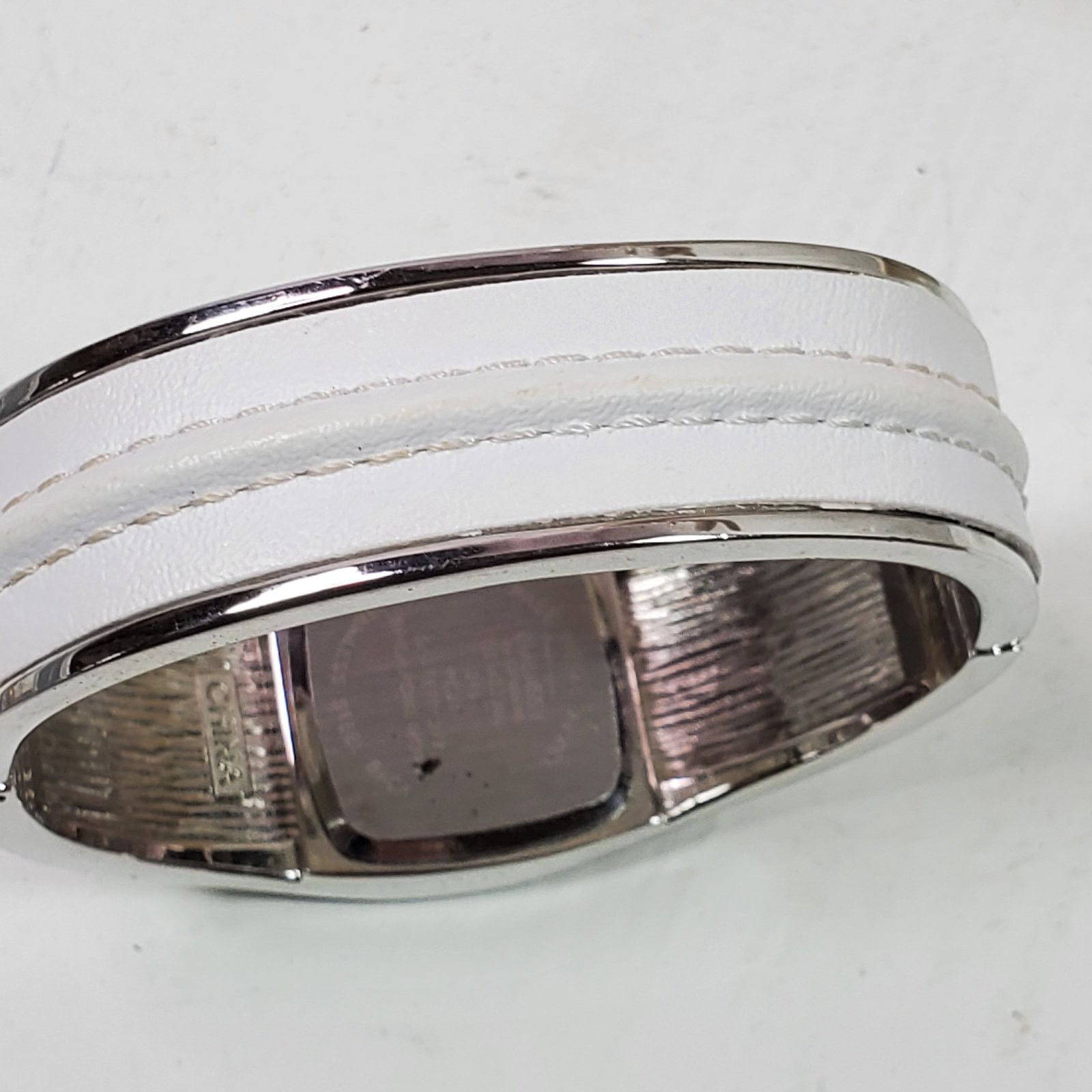 The Unbranded Brand Embassy Clamp Statement Wristwatch Silver Tone Size ONE SIZE - 5 Thumbnail