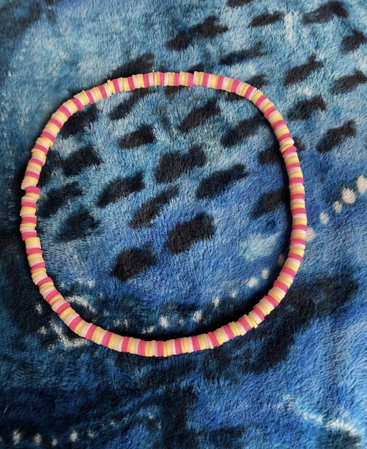 Other Colourful pink and yellow heishi clay necklace Size ONE SIZE - 1 Thumbnail