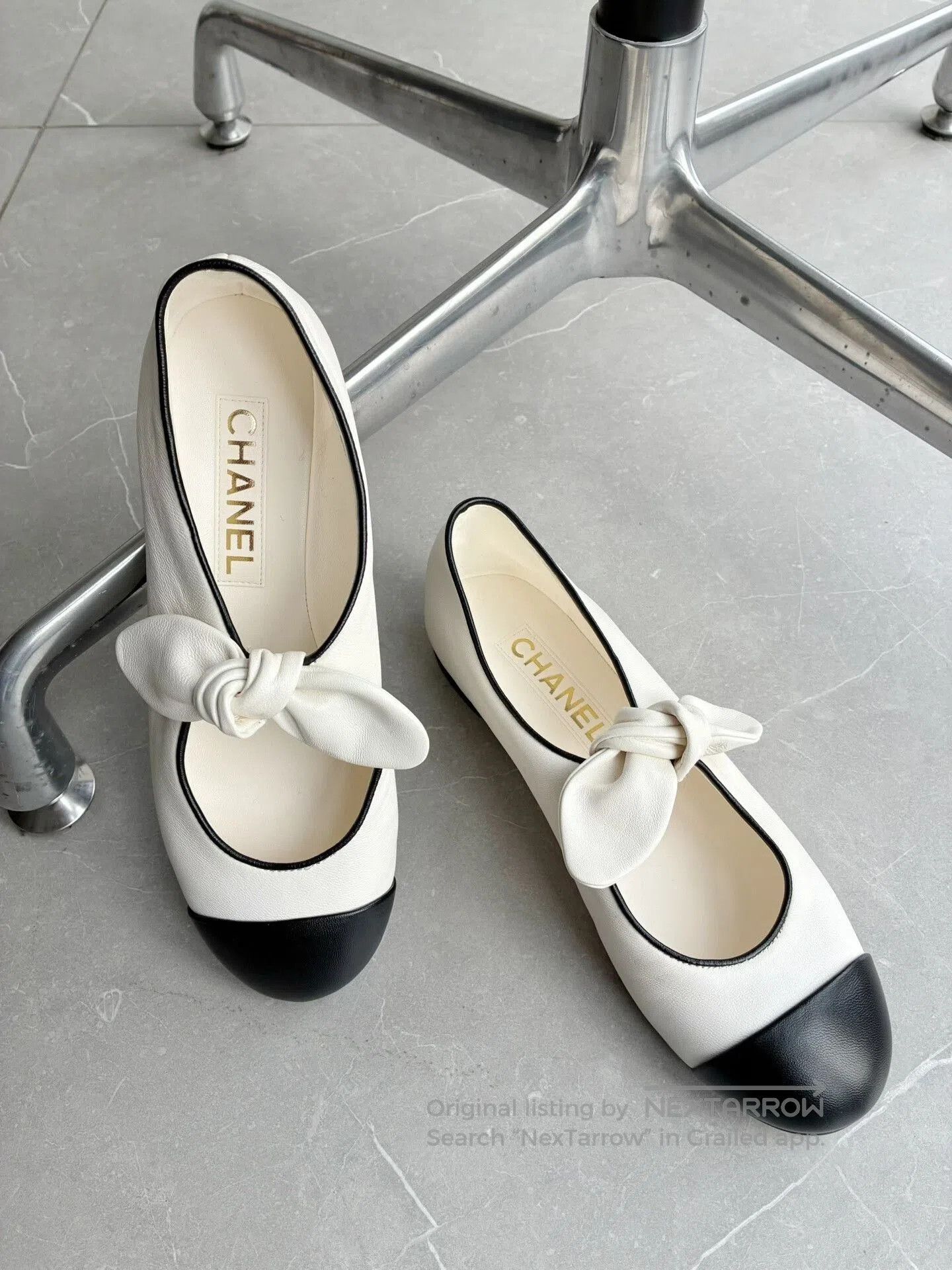 Chanel Chanel 25C Bow Mary Jane Shoes. Size US 6 / IT 36 - 1 Thumbnail