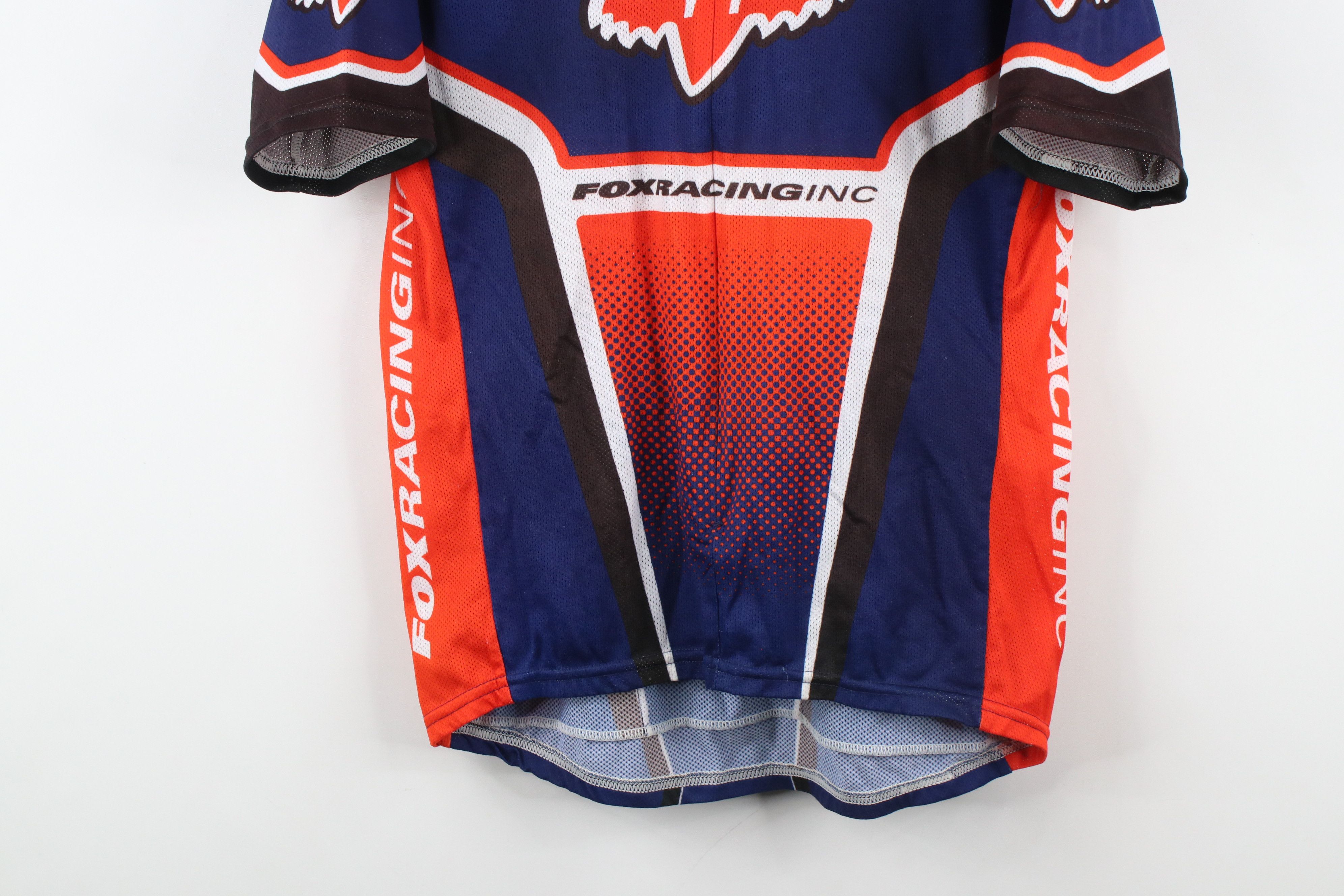 Fox Racing × Vintage Vintage 90s Fox Racing Bicycle Cycling Racing Jersey USA Size US L / EU 52-54 / 3 - 3 Thumbnail