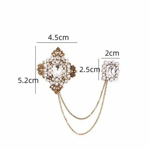 Other British Style Rhinestone Brooch Broach Pin Gifts For Him Size ONE SIZE - 3 Thumbnail