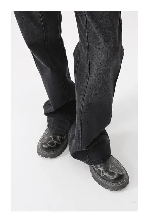 Other Vintage washed casual elastic waist denim trousers Size US 32 / EU 48 - 5 Thumbnail