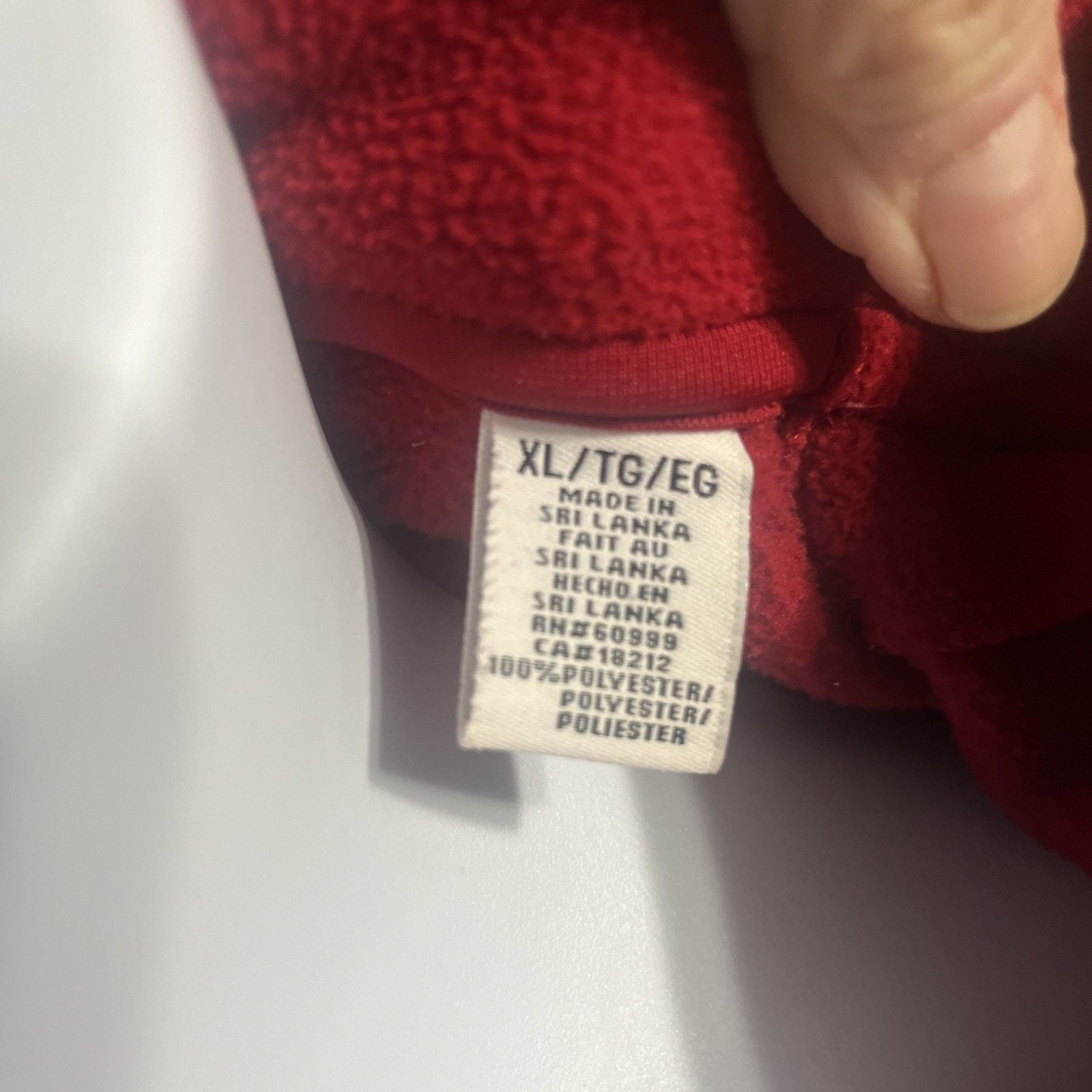 Antigua Antigua Ohio State Buckeyes Jacket XL Red Fleece Pullover Size US XL / EU 56 / 4 - 7 Thumbnail