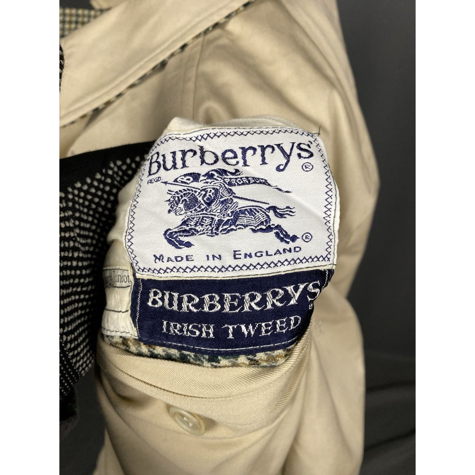 Burberry Burberry Women's Beige / Green Reversible Wool Coat Size 16 Size XL / US 12-14 / IT 48-50 - 15 Thumbnail