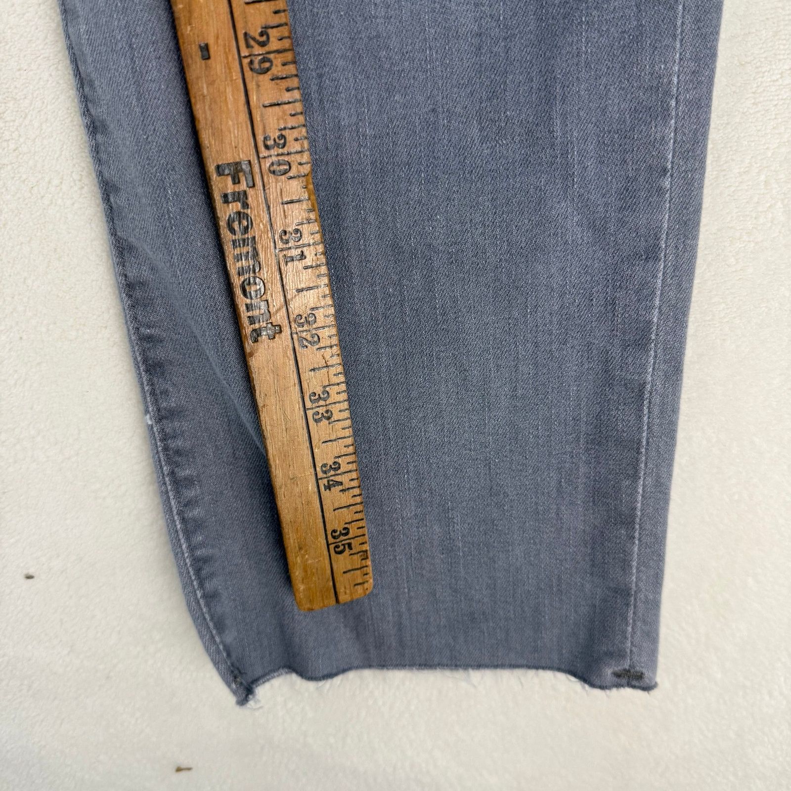 Hudson HUDSON WOMEN'S 28 STRAIGHT LEG CROPPED JEANS LONEWOLF GREY Size 28" / US 6 / IT 42 - 5 Thumbnail