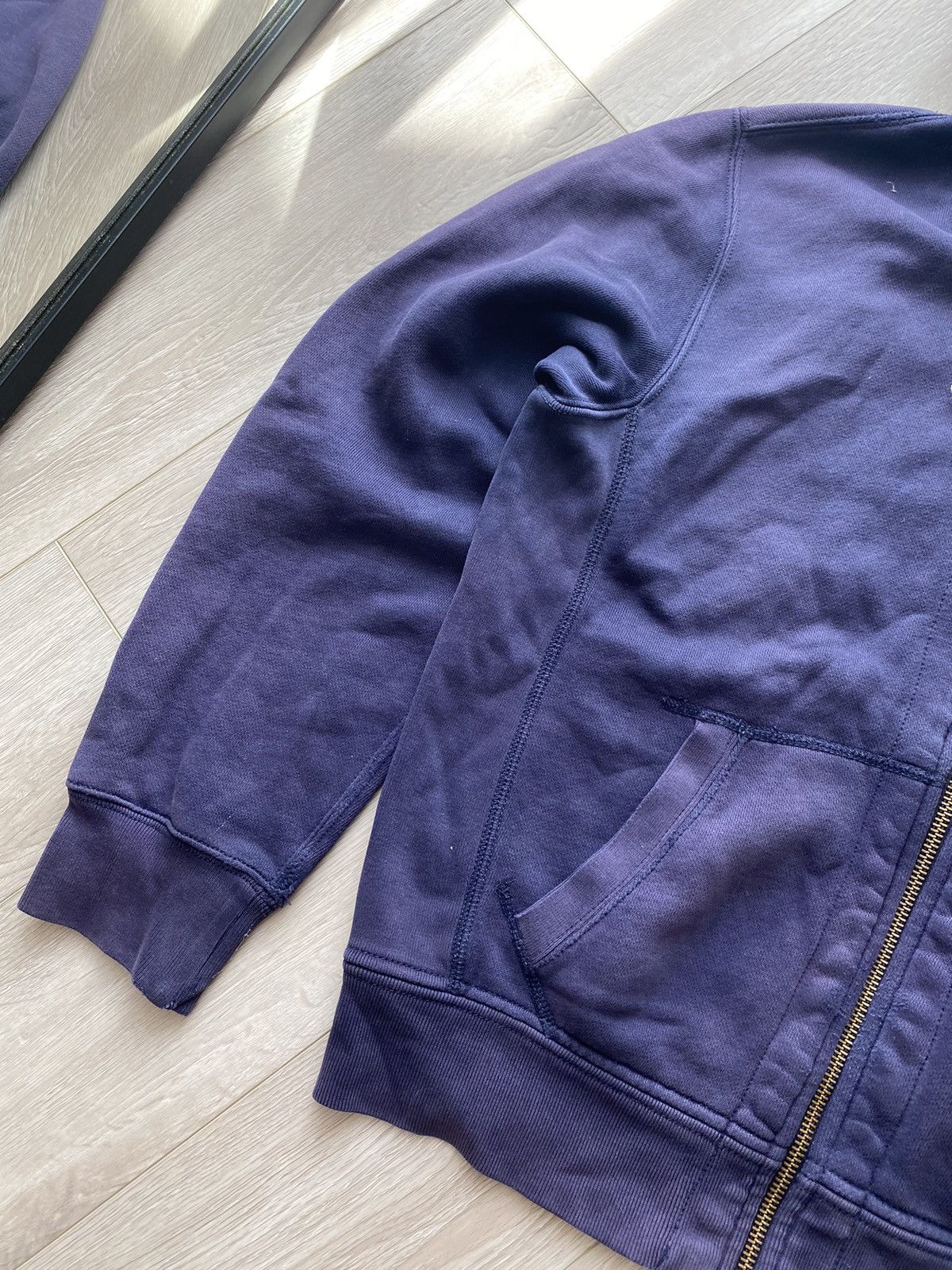 Polo Ralph Lauren × Ralph Lauren × Vintage Vintage Polo Ralph Lauren Zip Hoodie Sun Faded distressed Size US M / EU 48-50 / 2 - 3 Thumbnail