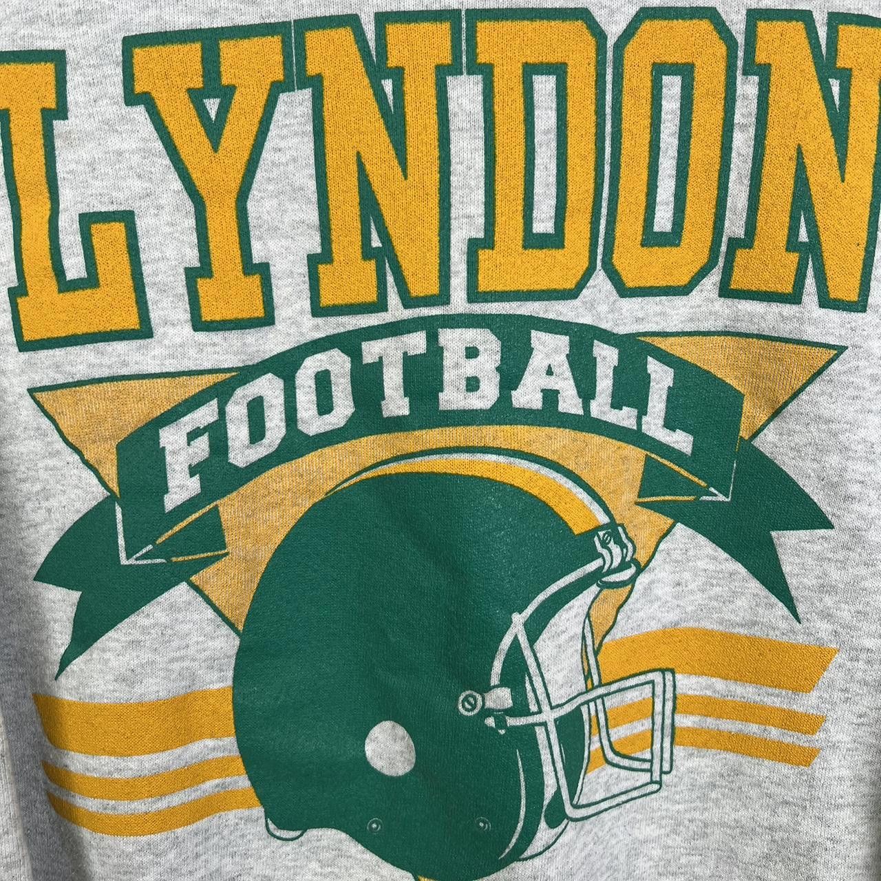 Designer Vintage Lyndon Football Crewneck Sweatshirt 90s USA Size US M / EU 48-50 / 2 - 3 Thumbnail
