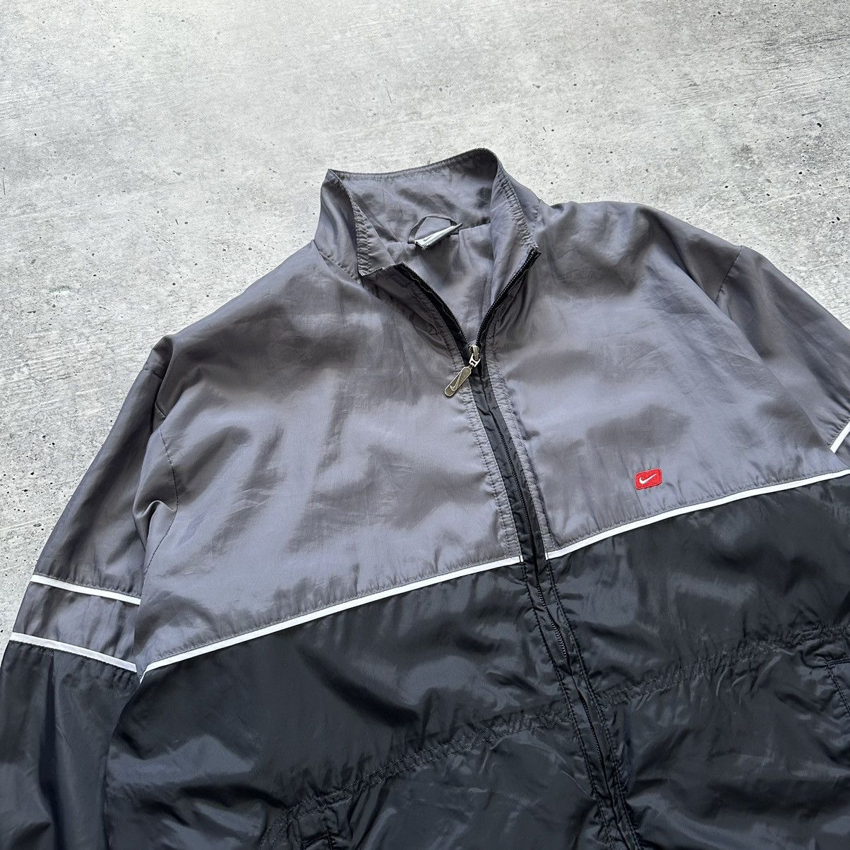Other Vintage Nike Retro Track Jacket Black Gray Men’s Size L Size US L / EU 52-54 / 3 - 2 Thumbnail