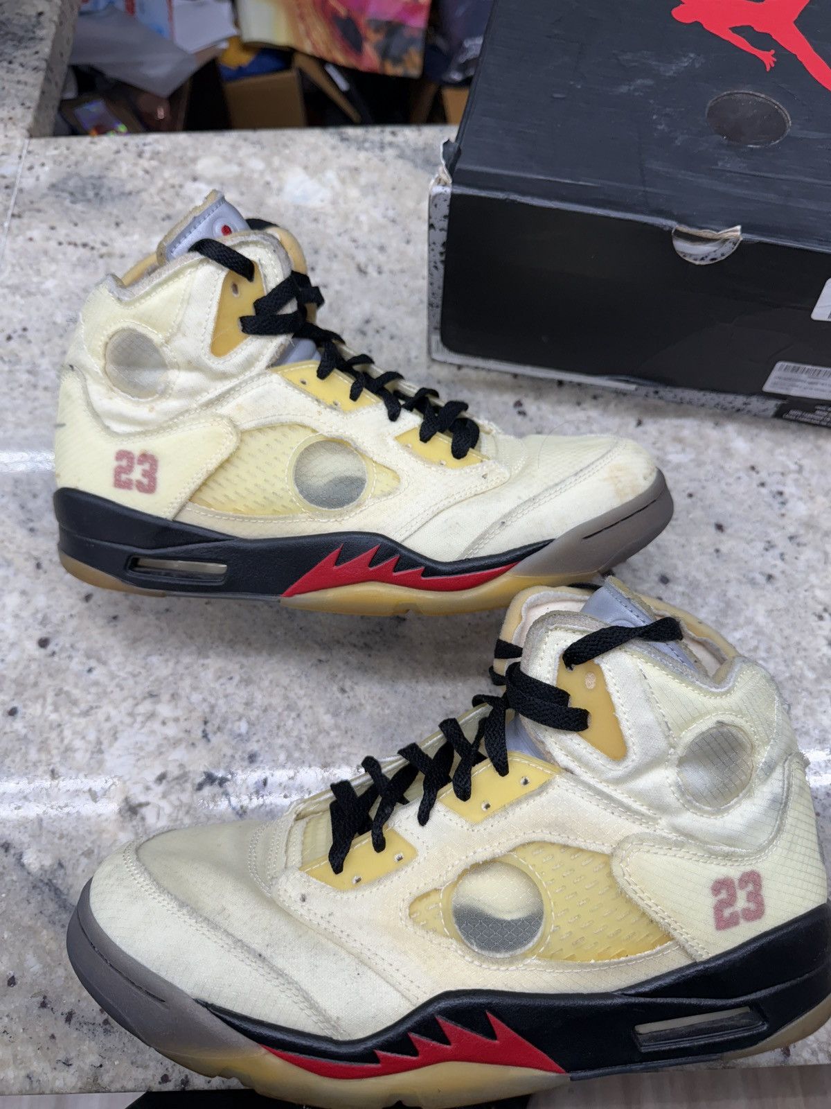 Off-White Jordan 5 Retro Off White Sail Size US 9.5 / EU 42-43 - 1 Thumbnail
