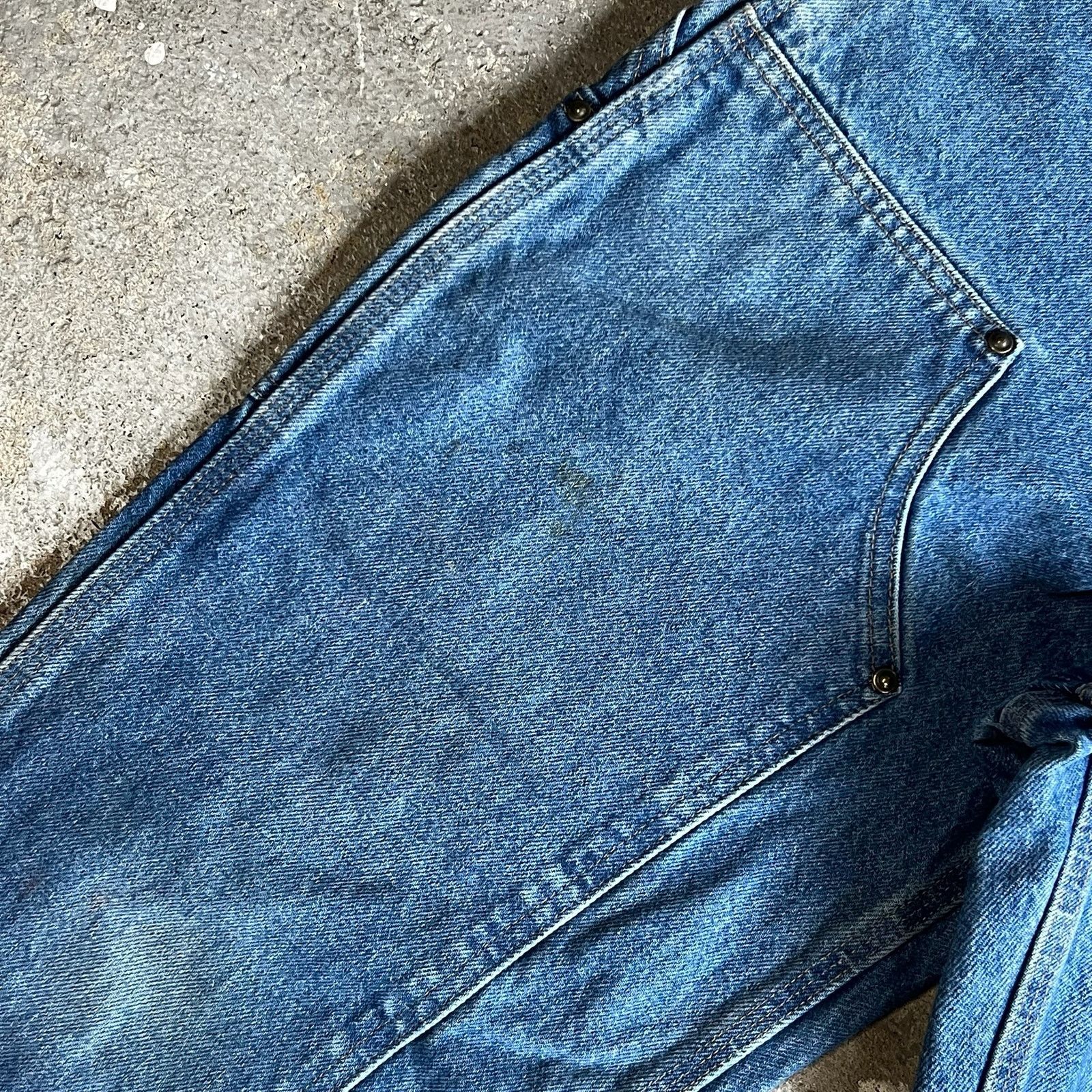 Carhartt × Vintage Carhartt denim blue jean double knee work carpenter pants Size US 29 - 4 Thumbnail