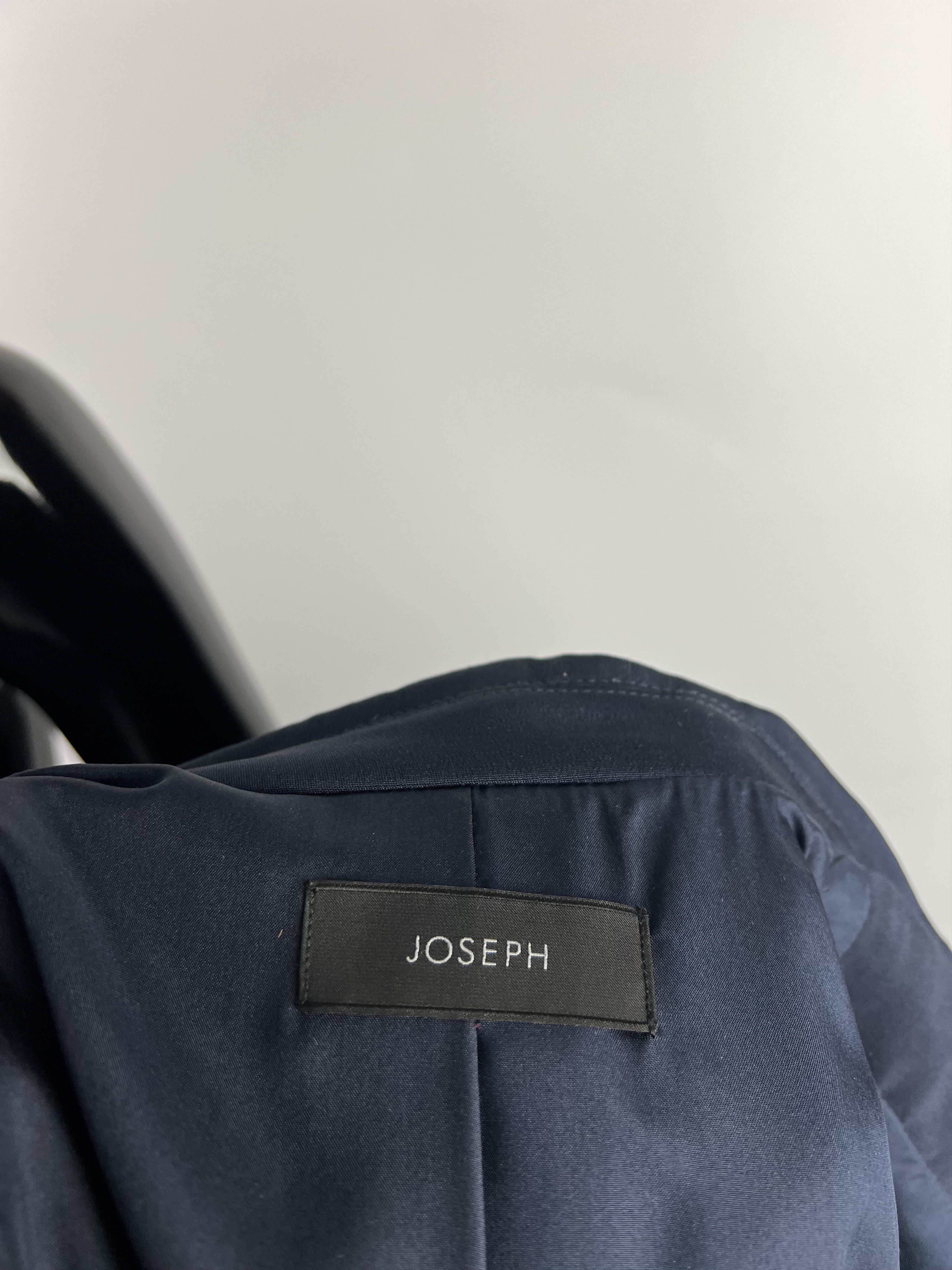 Joseph Joseph Navy Blue 100% Silk Blazer Jacket Size 38 Size M / US 6-8 / IT 42-44 - 14 Thumbnail