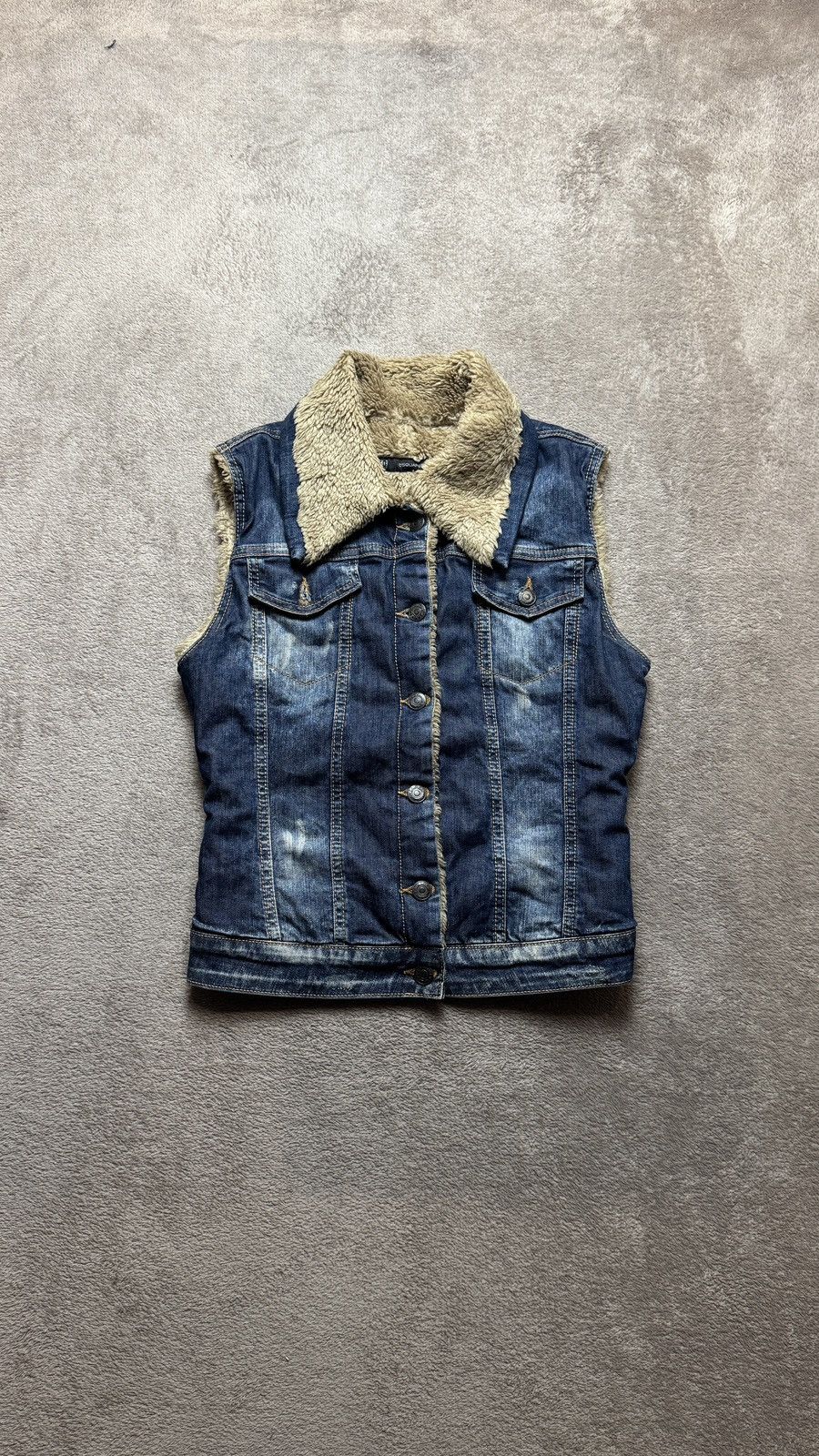 Hysteric Glamour Vintage Y2K Dsquared2 Fur Denim Jacket gucci dolce gabbana Size M / US 6-8 / IT 42-44 - 2 Thumbnail
