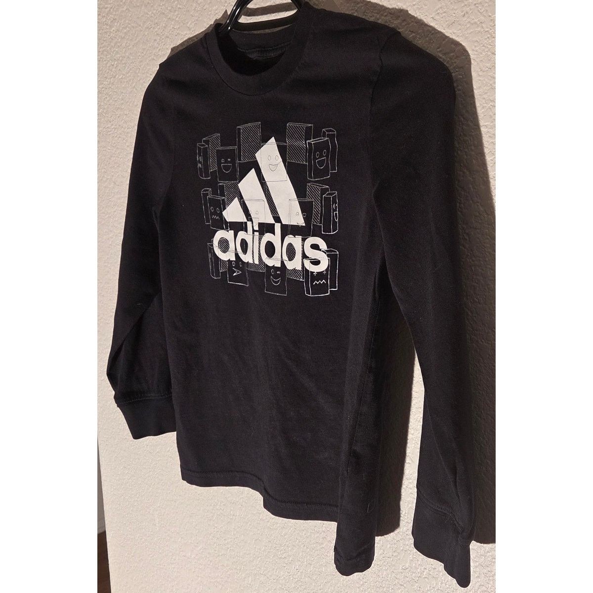 Adidas Adidas Black Graphic Logo Longsleeve - Boys Size 6 Size US XXS / EU 40 - 2 Thumbnail