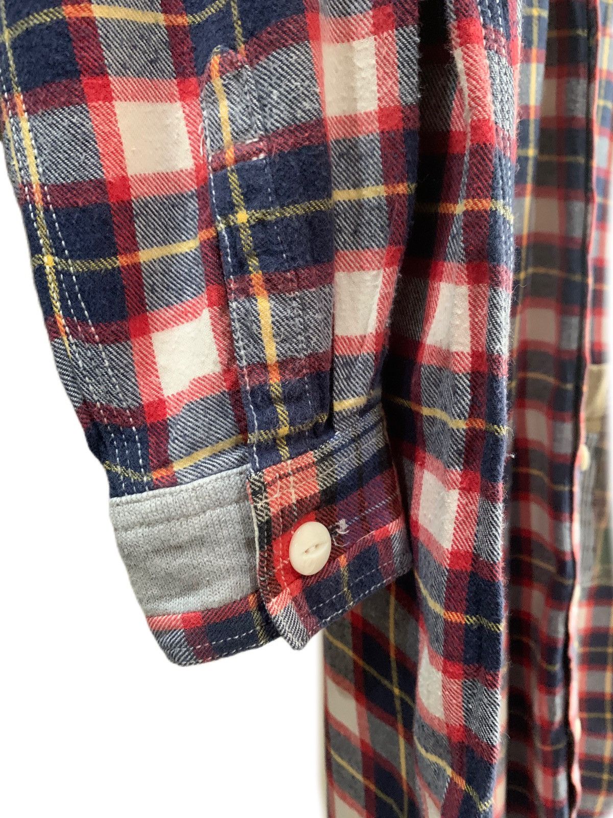 Issey Miyake Rare Net-Net by Issey Miyake Patchwork Shirt Size US L / EU 52-54 / 3 - 4 Thumbnail