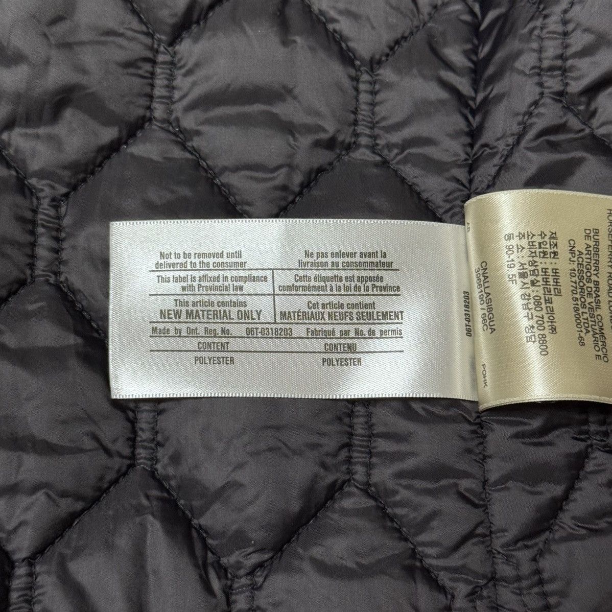 Burberry Burberry Brit Women’s Black Cotton Trench Coat Size:ITA-42 Size M / US 6-8 / IT 42-44 - 10 Thumbnail
