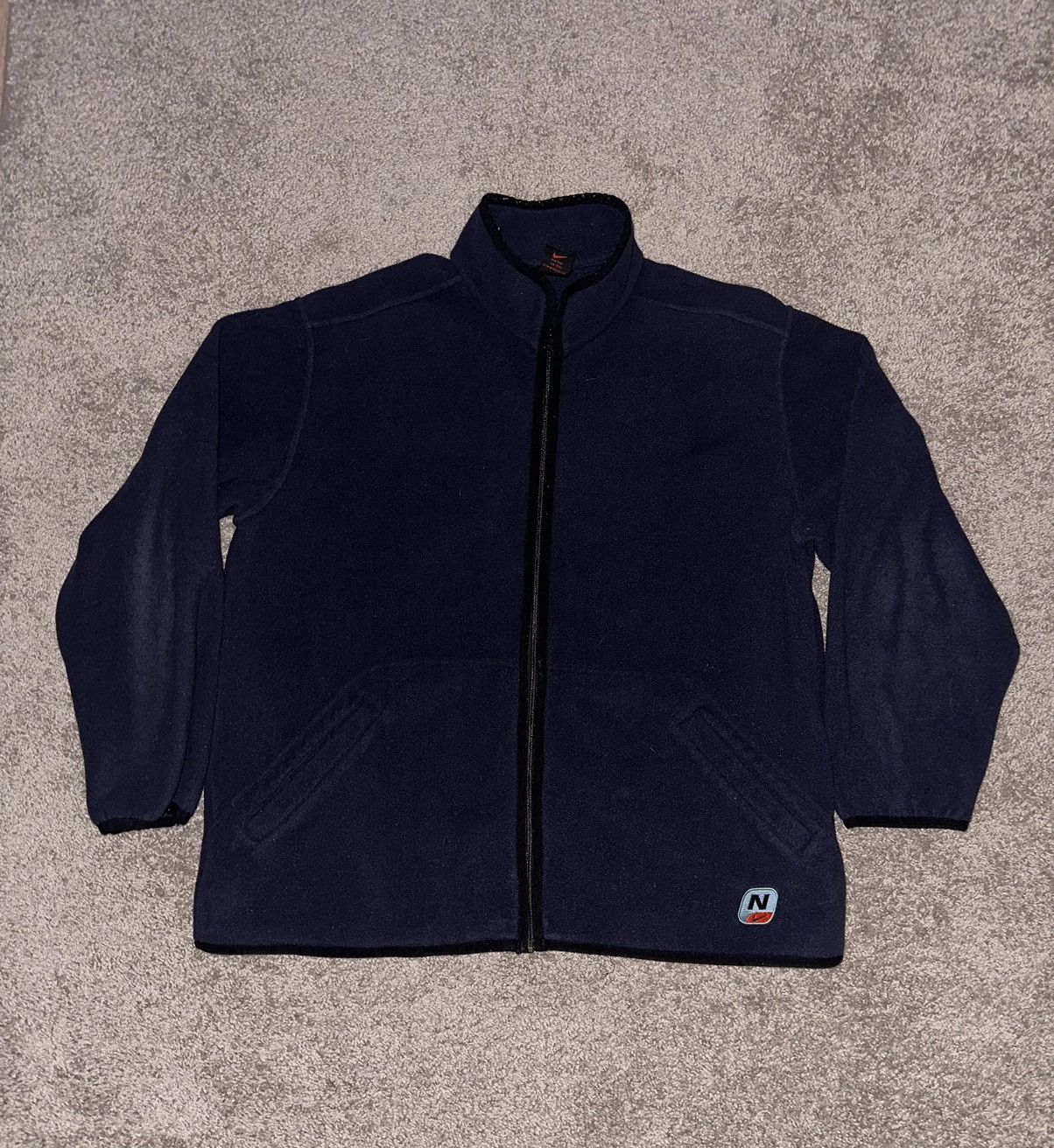 Nike × Vintage Vintage Y2K Nike Fleece Full Zip Sweatshirt Size US M / EU 48-50 / 2 - 1 Thumbnail