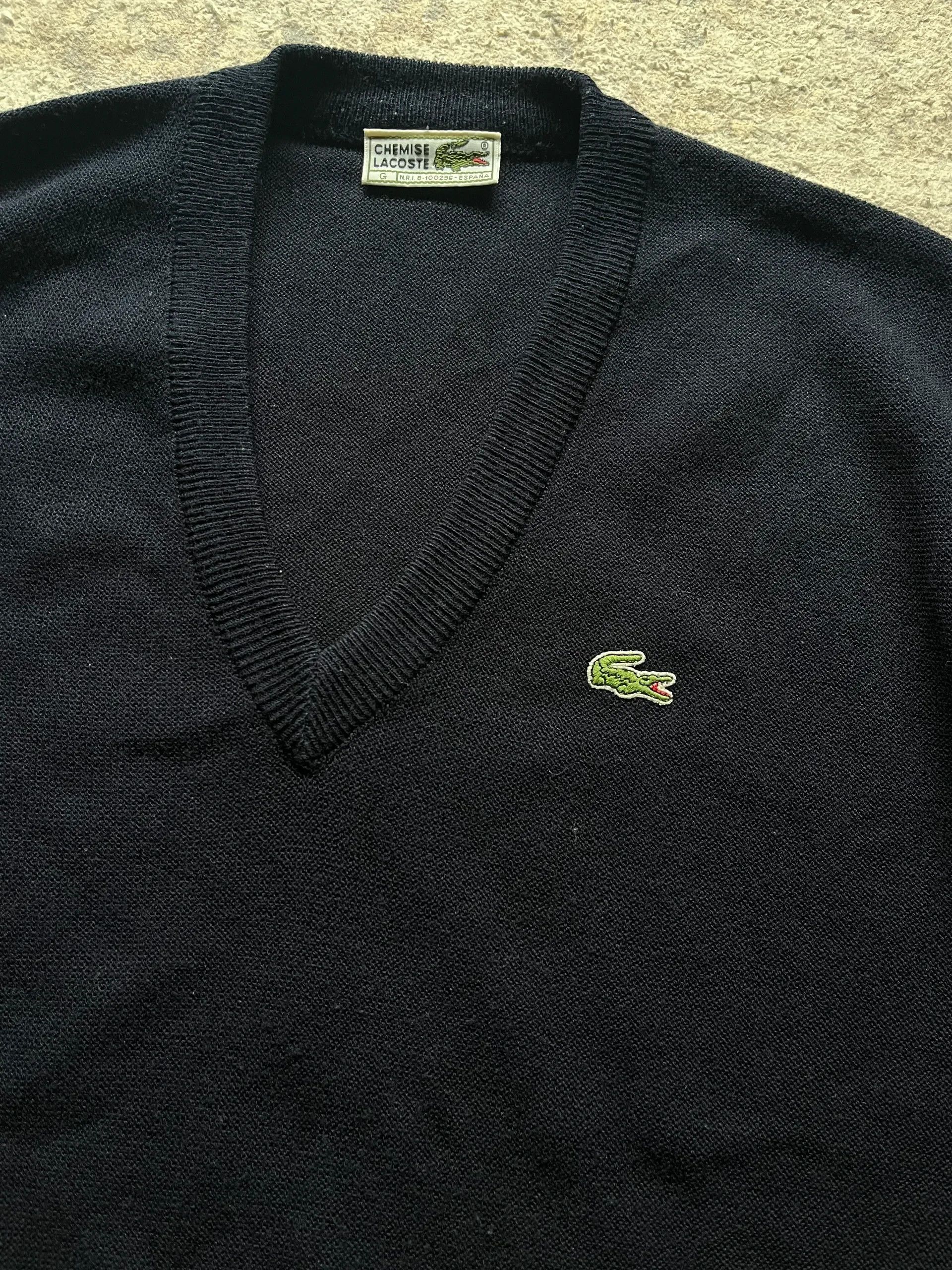 Polo Ralph Lauren Lacoste Chemise Sz G = L Made in Spain V Neck Size US L / EU 52-54 / 3 - 8 Thumbnail