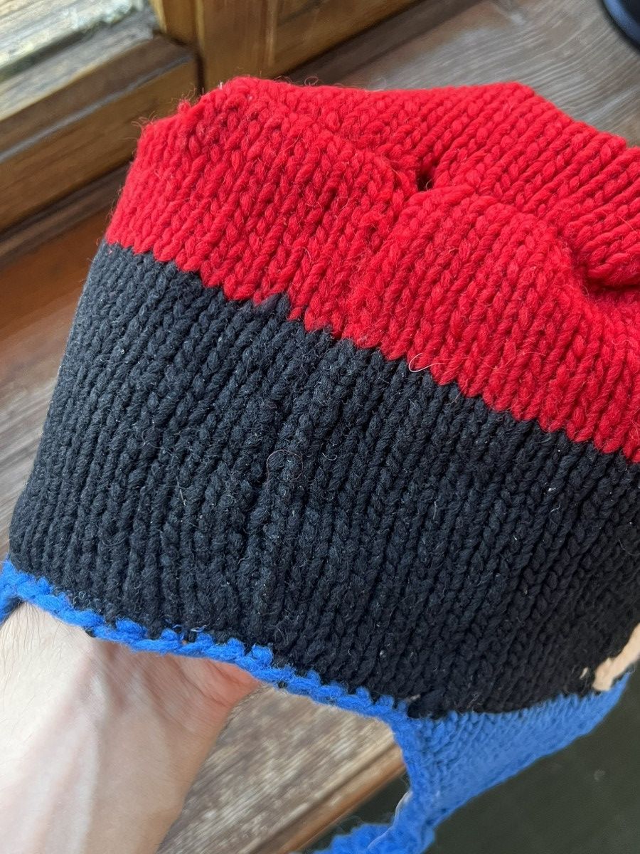 Hat Club Vintage Y2K Super Mario 90s handmade Knit Beanie Hat Cosplay Size ONE SIZE - 15 Thumbnail