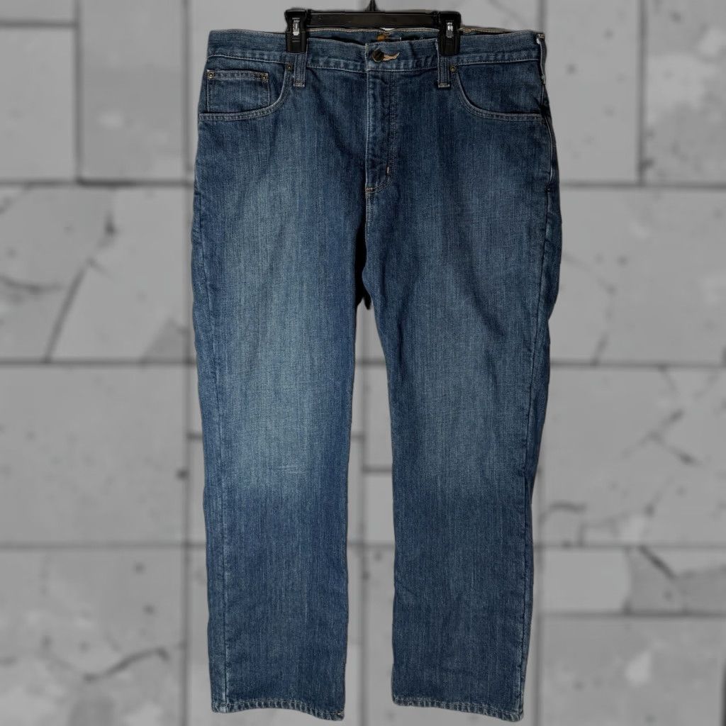 Carhartt VINTAGE Carhartt Jeans Relaxed Fit Lined Cotton Blue 38x30 Mens Size US 38 / EU 54 - 1 Thumbnail