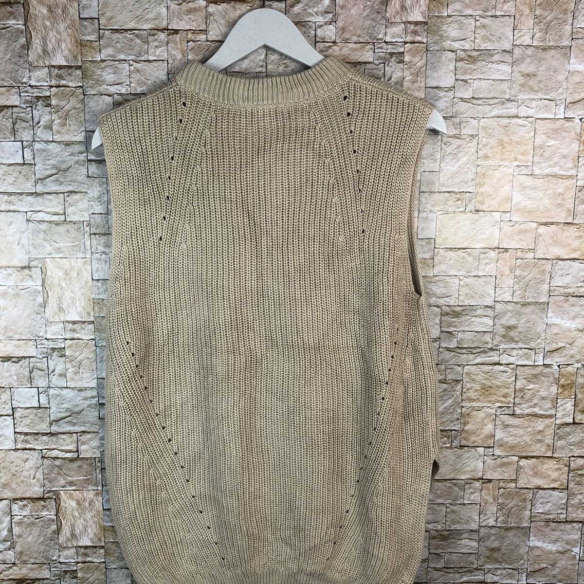 Vintage Uniqlo Brown Vest sleeveless Knitwear #A1239 Size M / US 6-8 / IT 42-44 - 13 Thumbnail