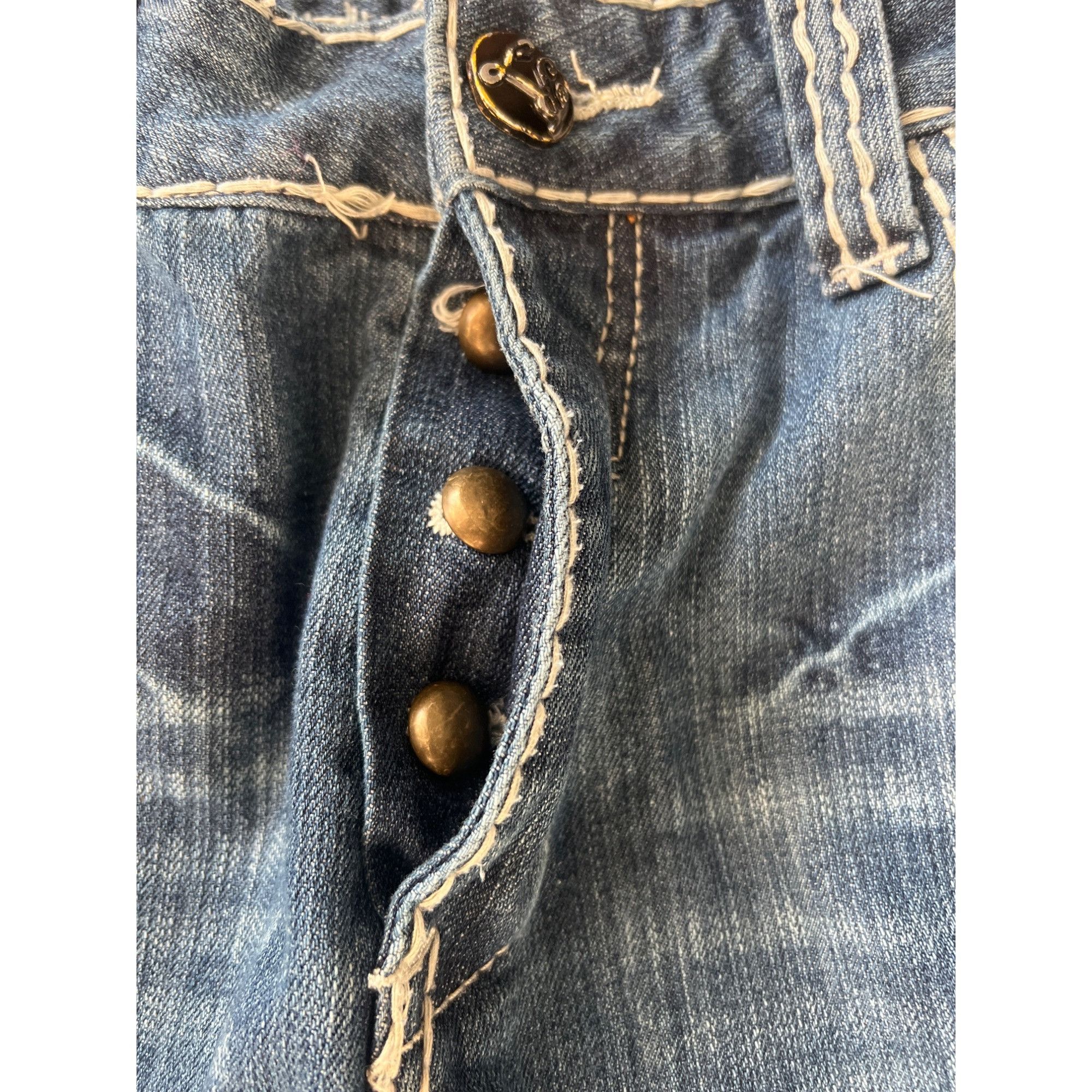 Other Lab of Denim Repeat Jeans Thick Stitching Button Fly Size 36 Size US 36 / EU 52 - 3 Thumbnail