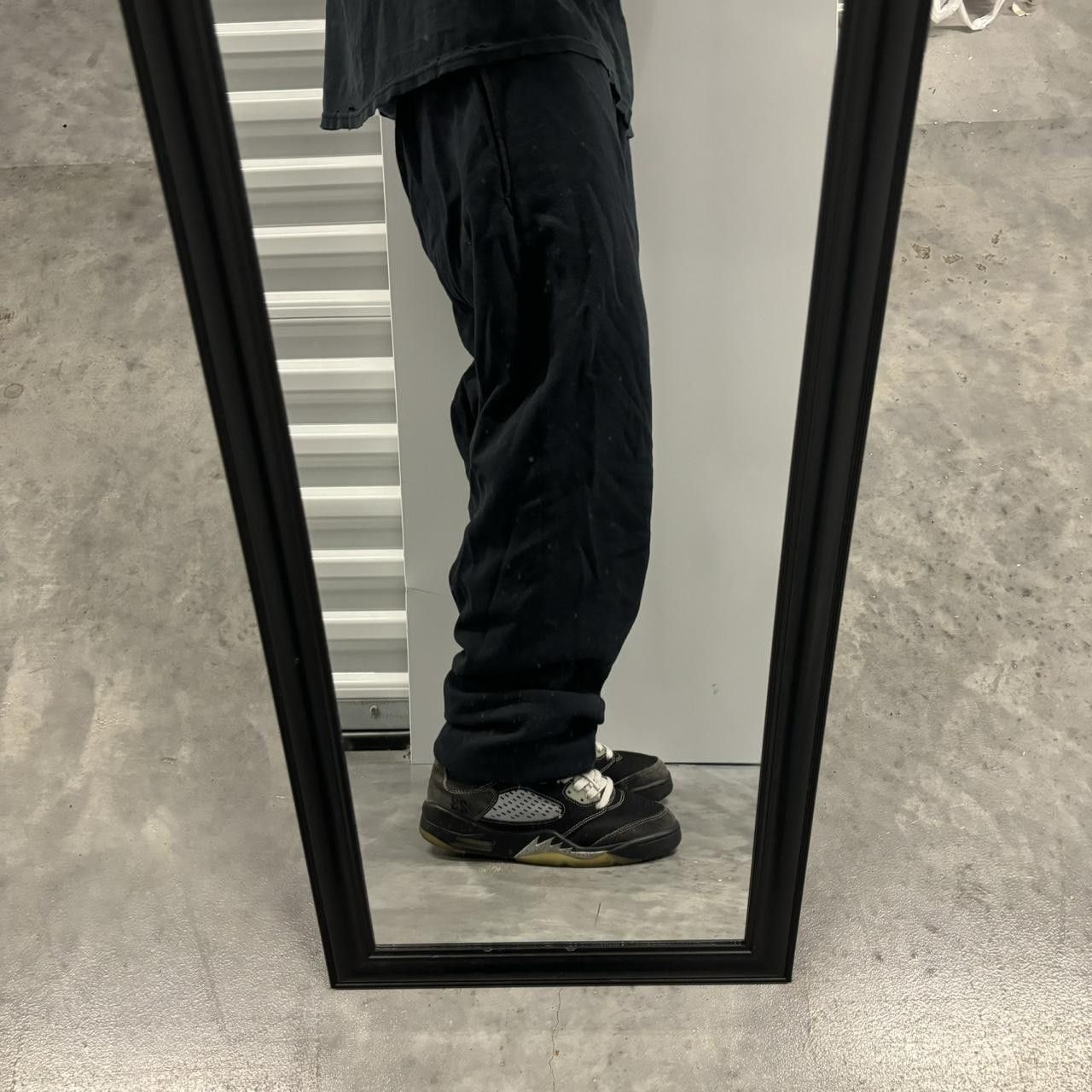 Japanese Brand × Vintage Crazy Vintage Y2K/2000s Black Essential Sweatpants! Size US 30 / EU 46 - 2 Thumbnail