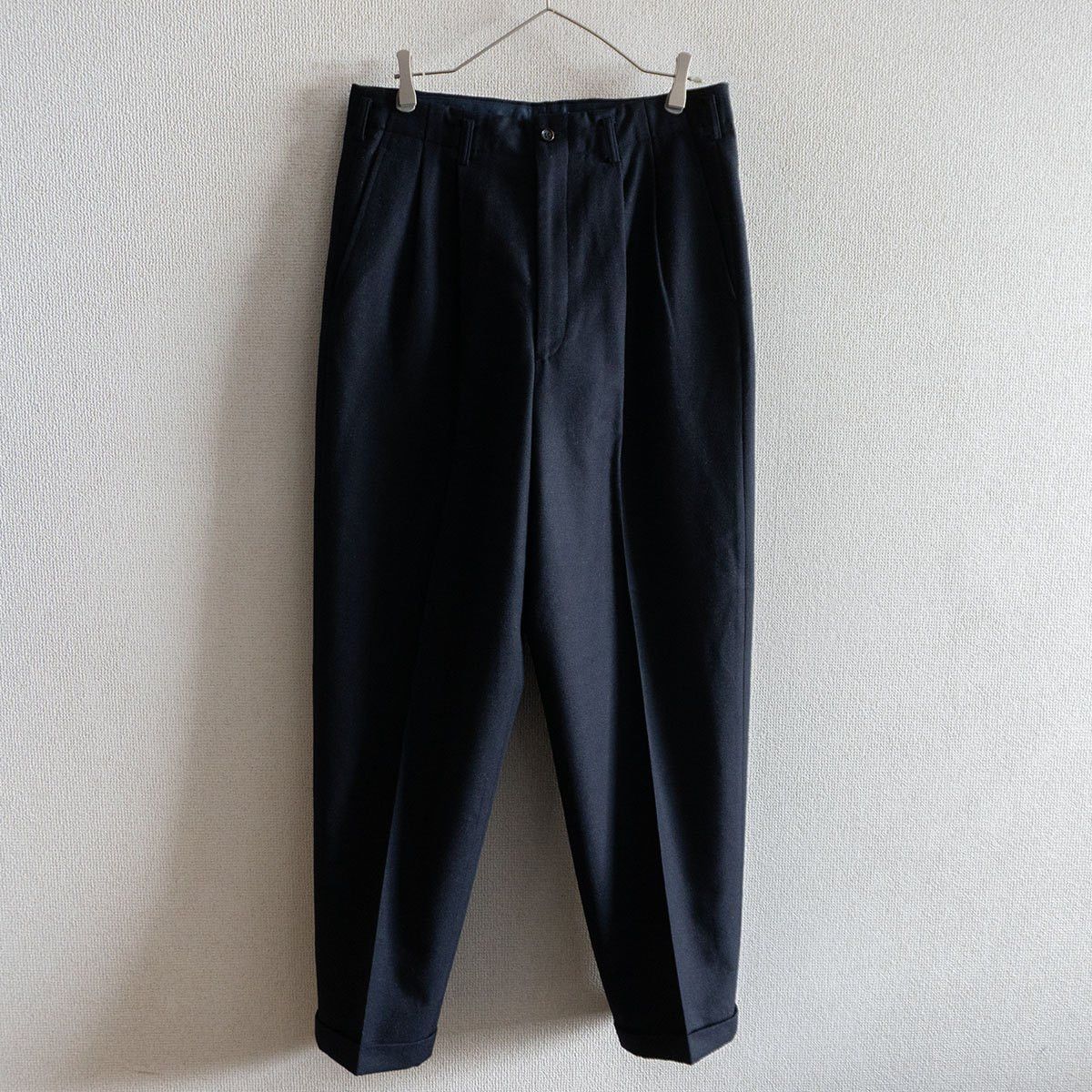 Comme des Garcons Comme des Garcons 89 80s Wool Slacks Pants Blue Size L Size US 34 / EU 50 - 1 Thumbnail