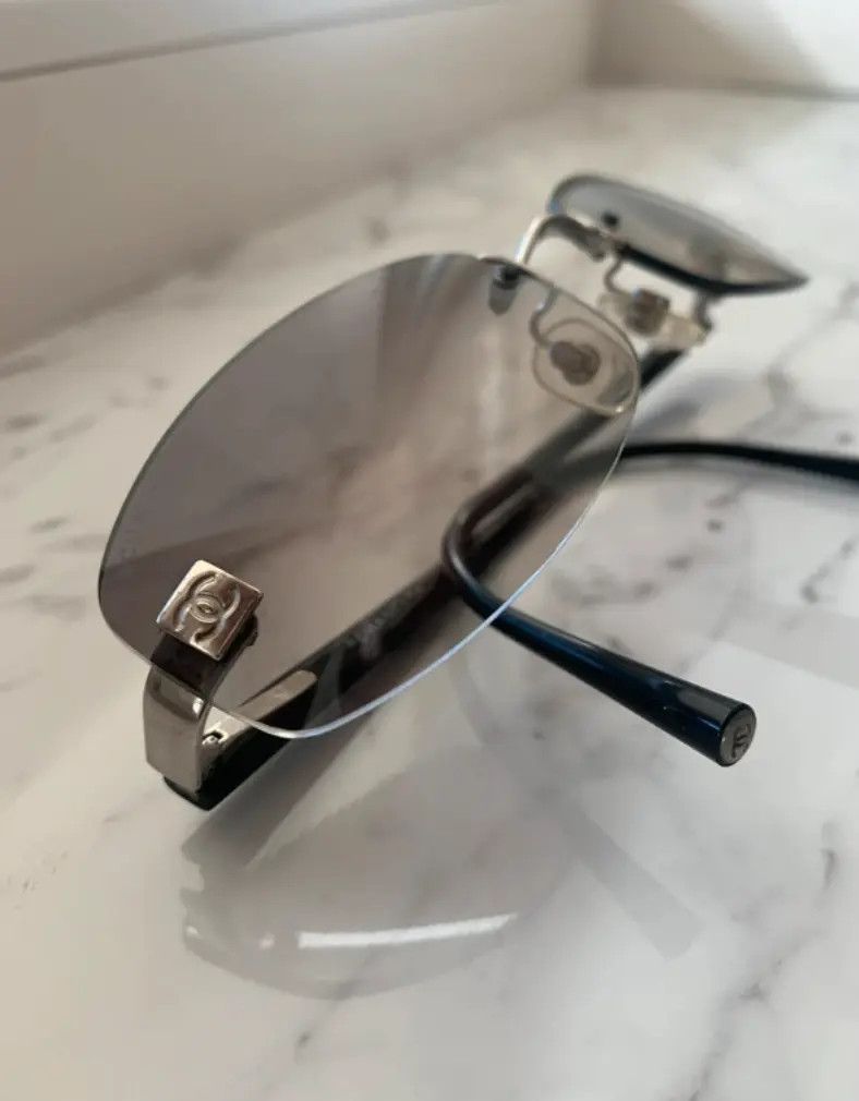 Chanel × Vintage CHANEL SUNGLASSES 4067 LOGO ICONIC 4017 Mask RI901 Size ONE SIZE - 6 Thumbnail