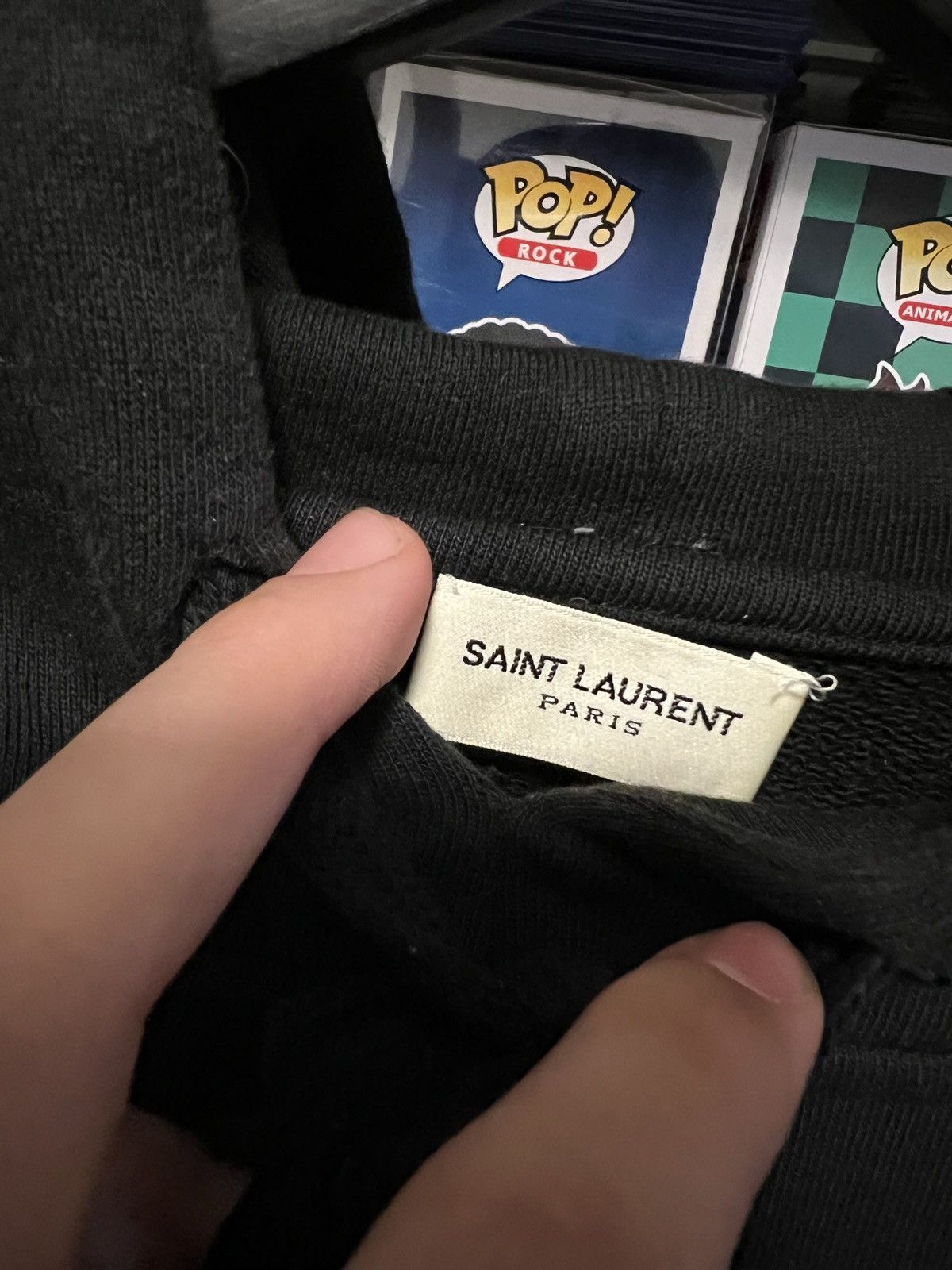 Saint Laurent Paris Saint Laurent Blue Metallic Hoodie Size US M / EU 48-50 / 2 - 4 Thumbnail