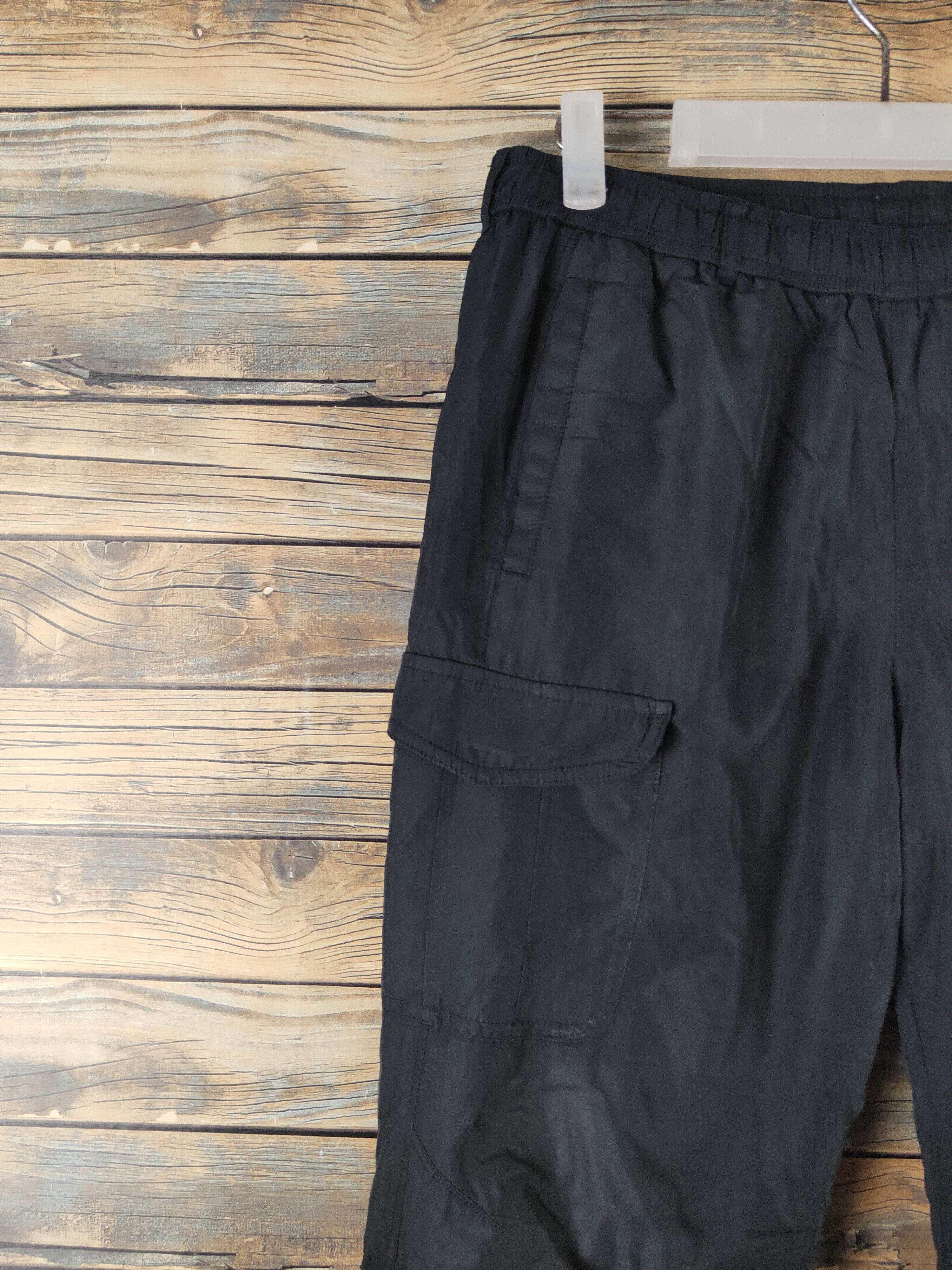 Japanese Brand DL Uniqlo Black Multipocket Sweatpants #2673 Size US 30 / EU 46 - 3 Thumbnail