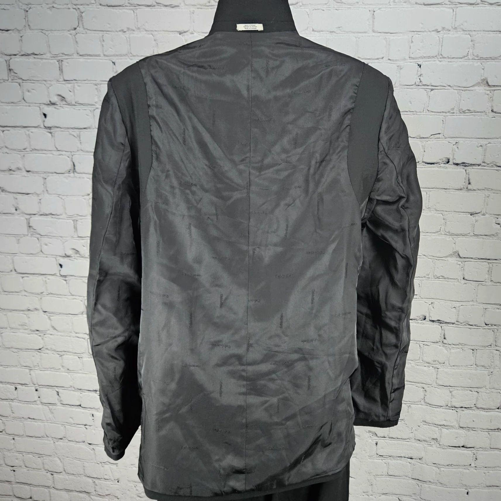 Calvin Klein Calvin Klein Black Full Pant Suit Set 2 Piece 2 Button Notch Blazer 20 Size 42" / US 20 - 6 Thumbnail