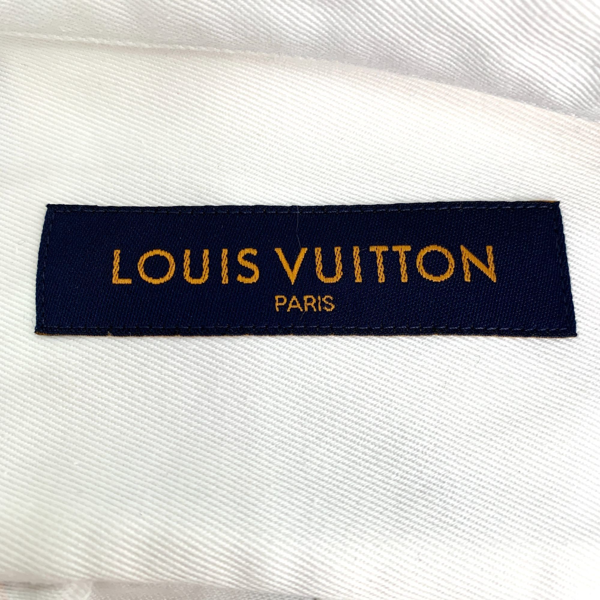 Louis Vuitton Louis Vuitton White Graphic Print Button-Up Shirt Size US S / EU 44-46 / 1 - 5 Thumbnail