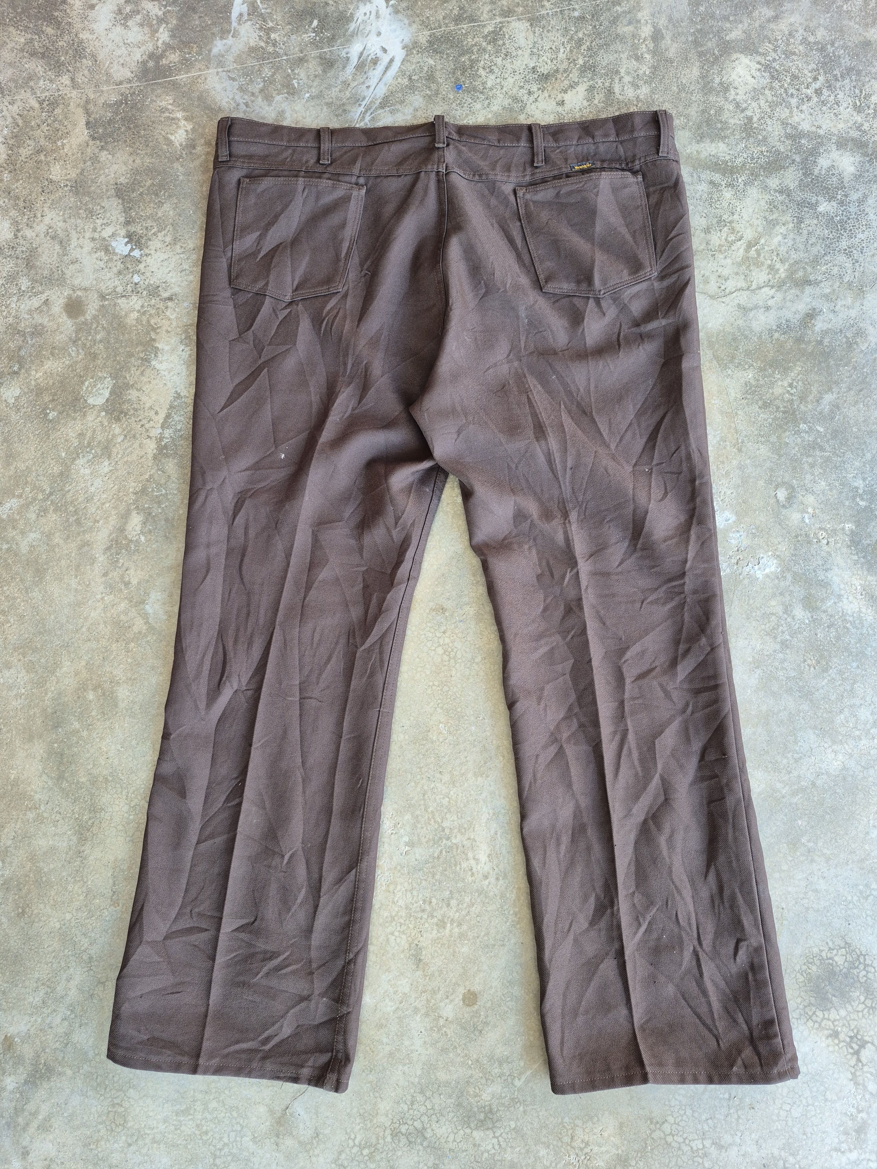 Wrangler 🔥 Vintage Wrangler Sta Prest Retro Casual Pants Denim Size US 44 / EU 60 - 2 Thumbnail