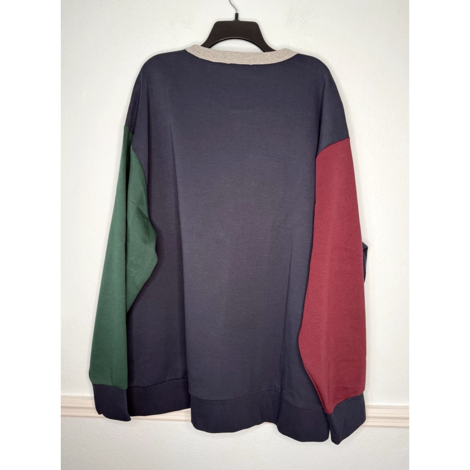 Polo Ralph Lauren Polo Ralph Lauren Sweatshirt Mens 4XB Color Block Pullover NWT Crew Neck Big & Tall Multicolor Colorblock 32in Chest 32in Long Size US XXL / EU 58 / 5 - 2 Thumbnail