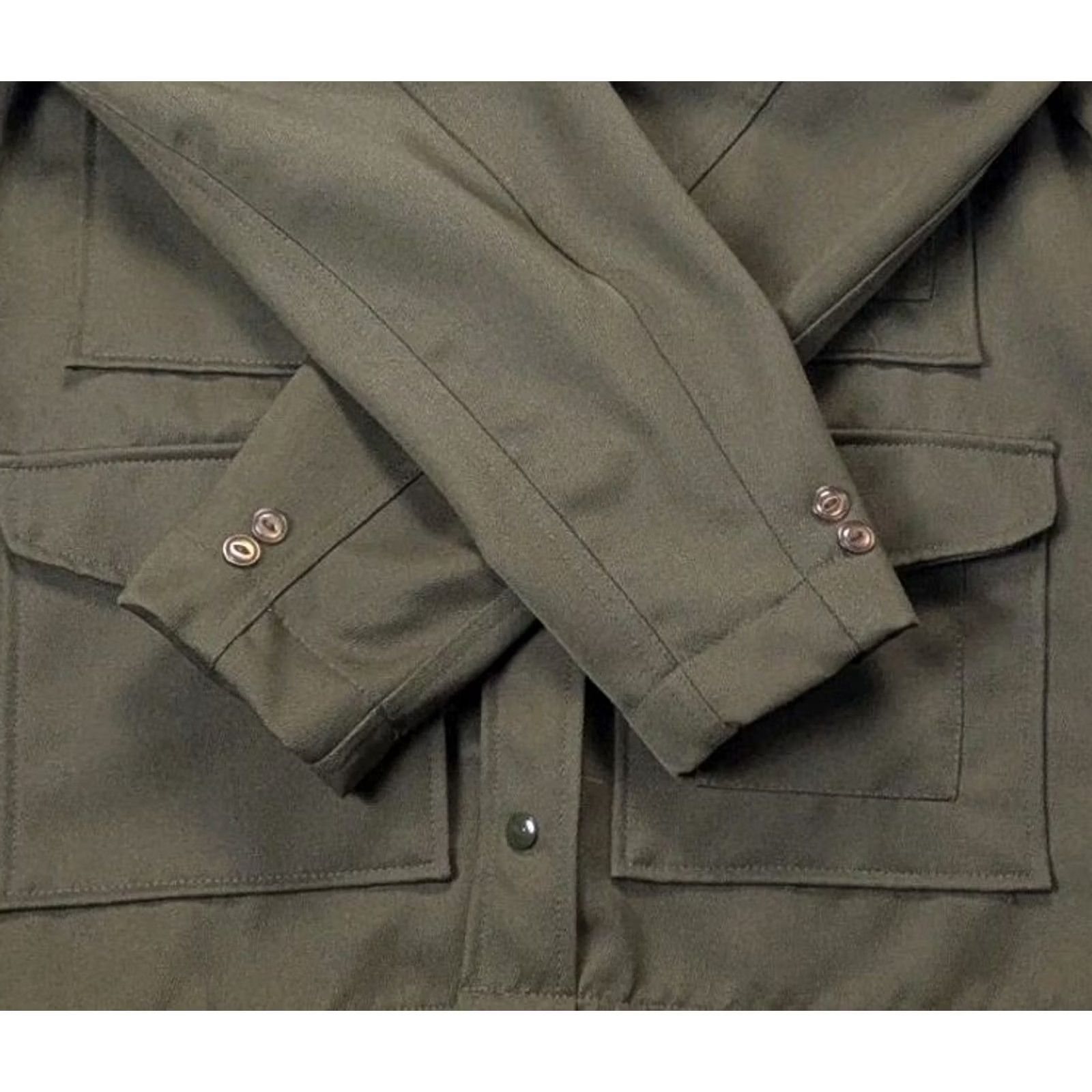 Vintage VINTAGE Butwin Jacket Wool Cruiser Union Made In USA Forrestry Military Green Size 42 Mens Size US XS / EU 42 / 0 - 3 Thumbnail