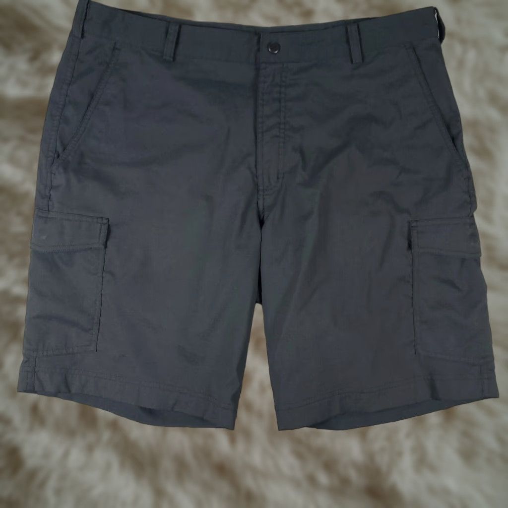Nike Nike Shorts Mens Size 36 Gray Dri Fit Swoosh Cargo Outdoors * Size US 36 / EU 52 - 1 Thumbnail