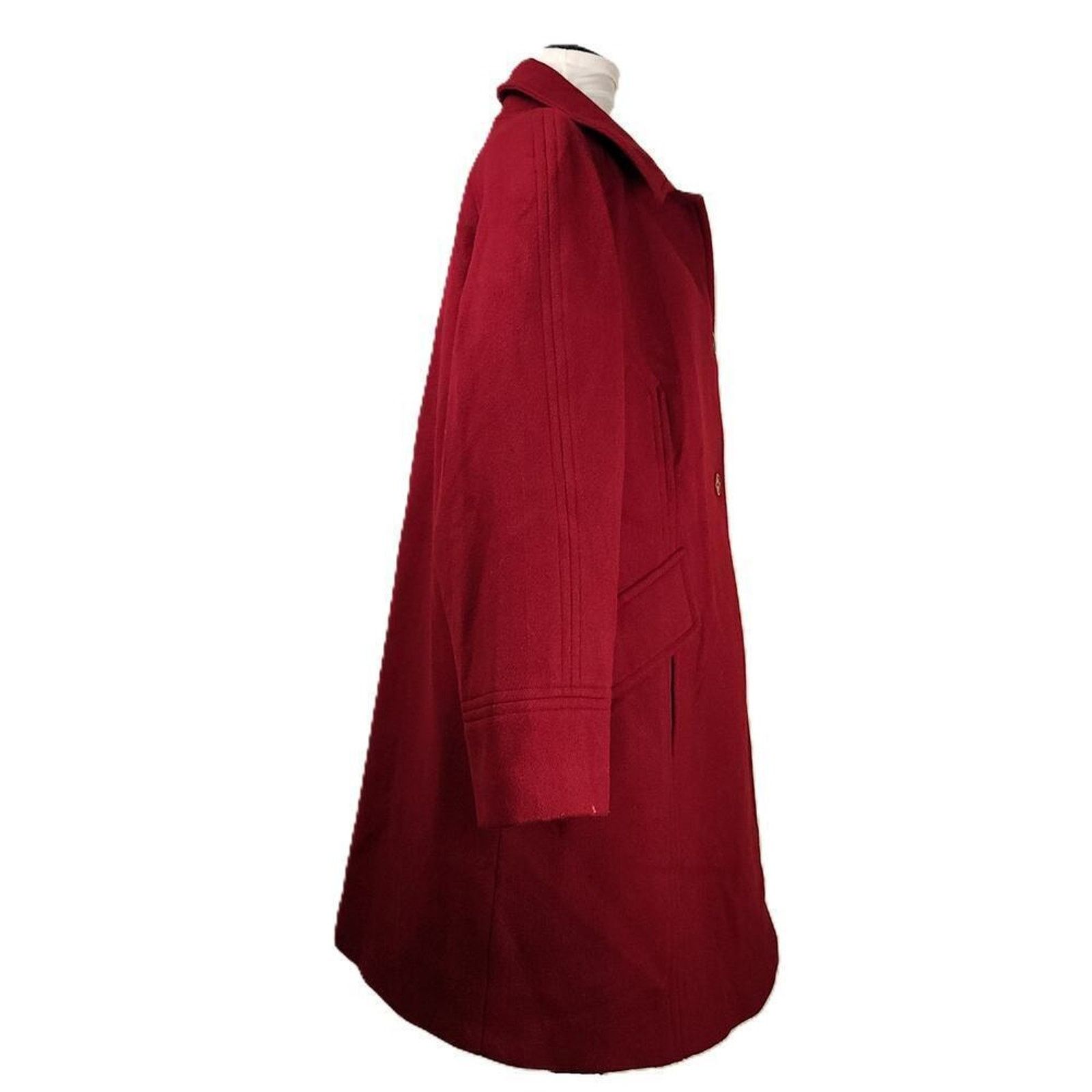 Other East 5th Women's Wool Pea Coat - British Red - Size 1X NWT Size XL / US 12-14 / IT 48-50 - 5 Thumbnail