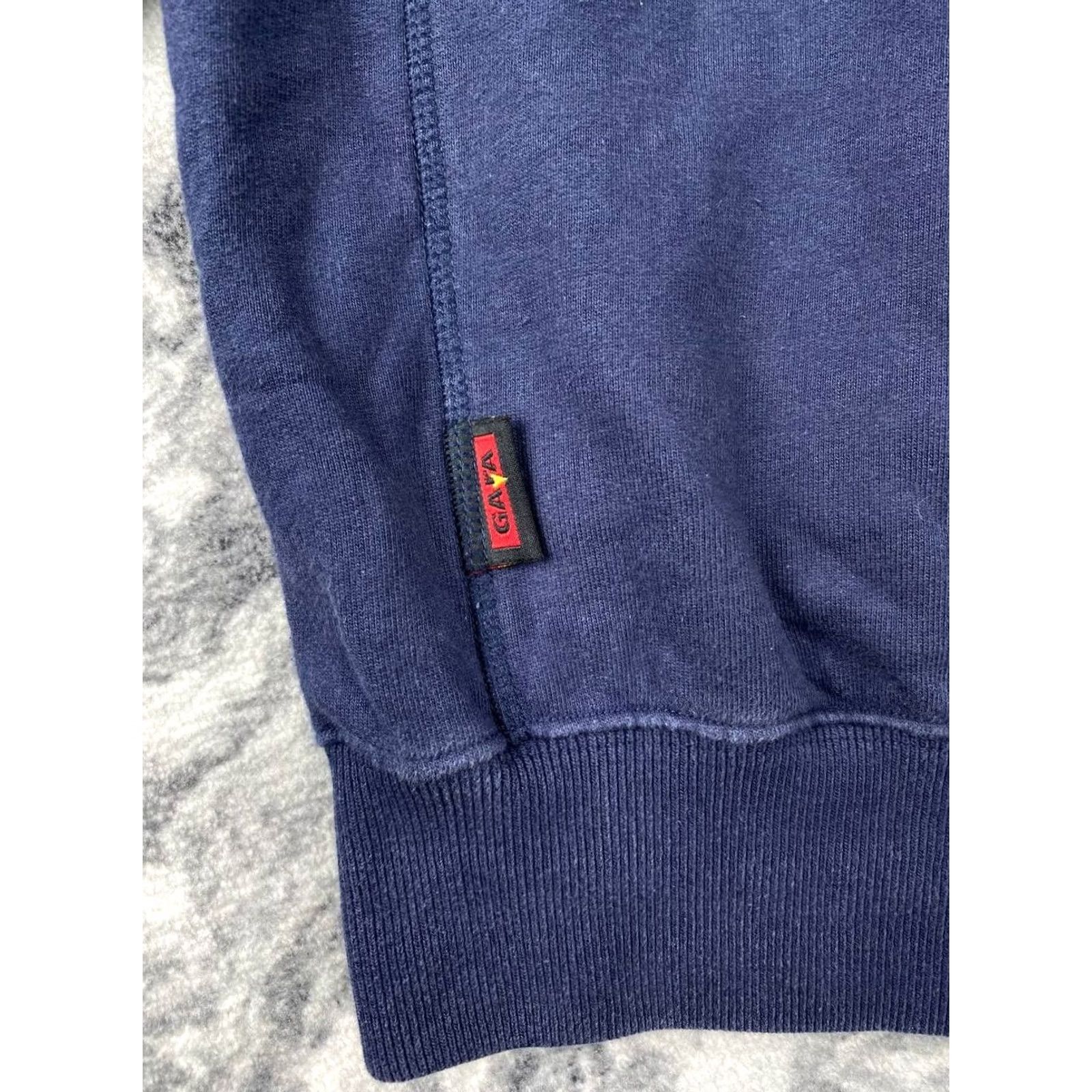 Vintage VINTAGE Armani Jeans Knit Wool Full Zip Hoodie 00s Men Size L Blue Size US L / EU 52-54 / 3 - 4 Thumbnail