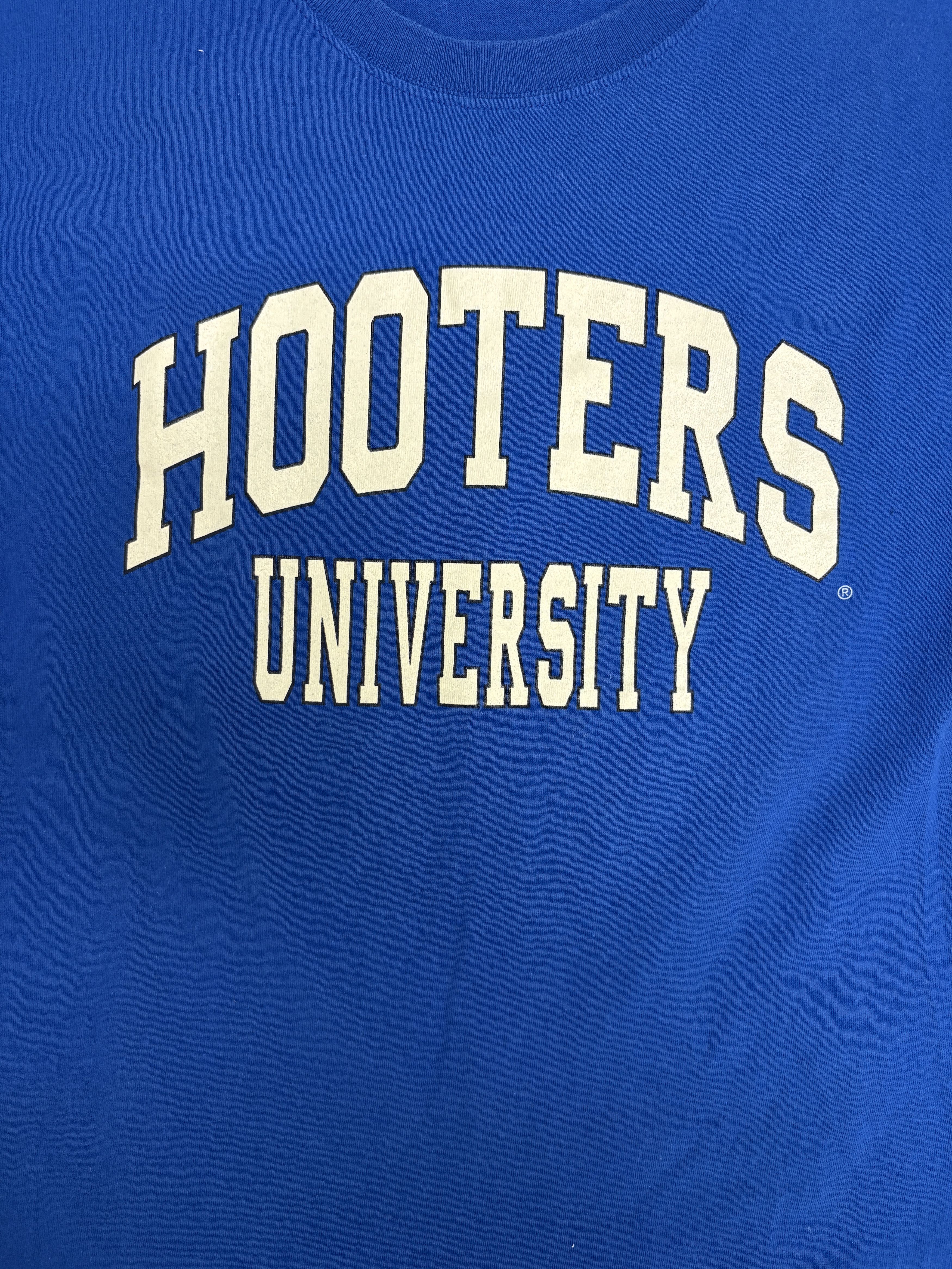Vintage Hooters University Vintage Blue T-Shirt Tee Size US L / EU 52-54 / 3 - 2 Thumbnail