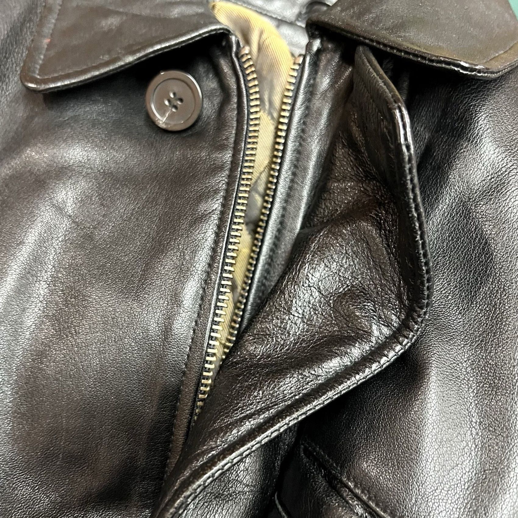 Vintage Wilsons Leather Coat Mens Size M Black Thinsulate Removable Liner Belted Lined Vintage: No Overcoat Size US M / EU 48-50 / 2 - 6 Thumbnail
