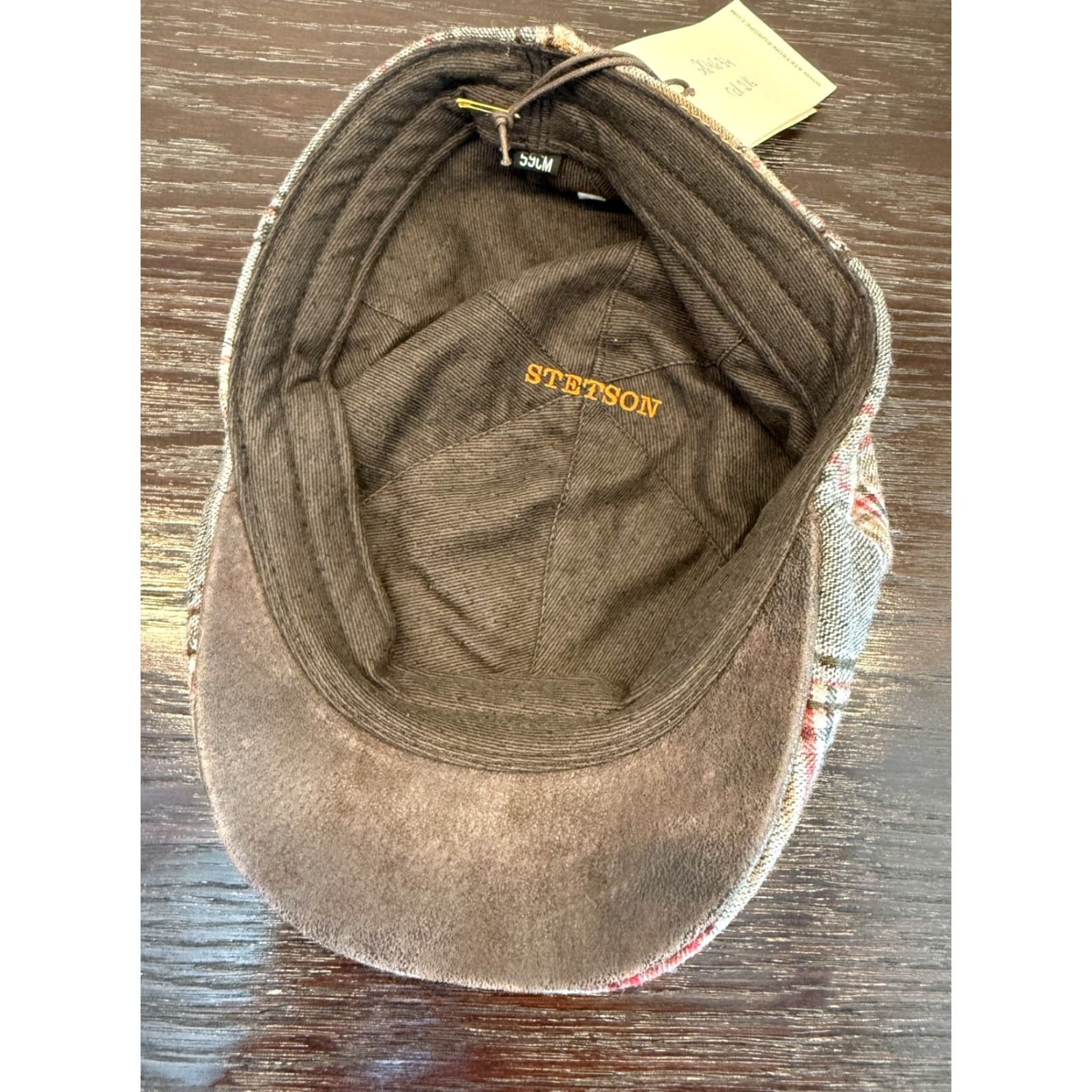 Stetson Stetson Hat 59 cm Gray Plaid Newsboy Flat Cap Lined Retro Outdoor Hunt Mens Size ONE SIZE - 6 Thumbnail