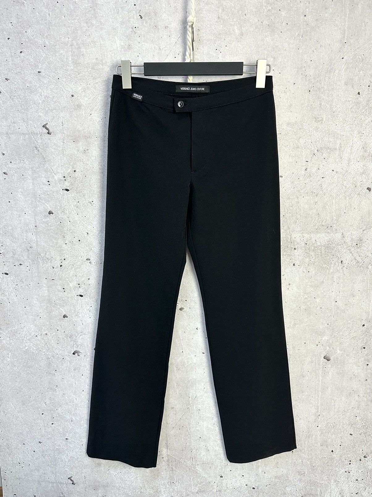 Versace Jeans Couture × Vintage Vintage Versace Jeans Couture Black Women’s Trousers Size 30" / US 8 / IT 44 - 1 Thumbnail