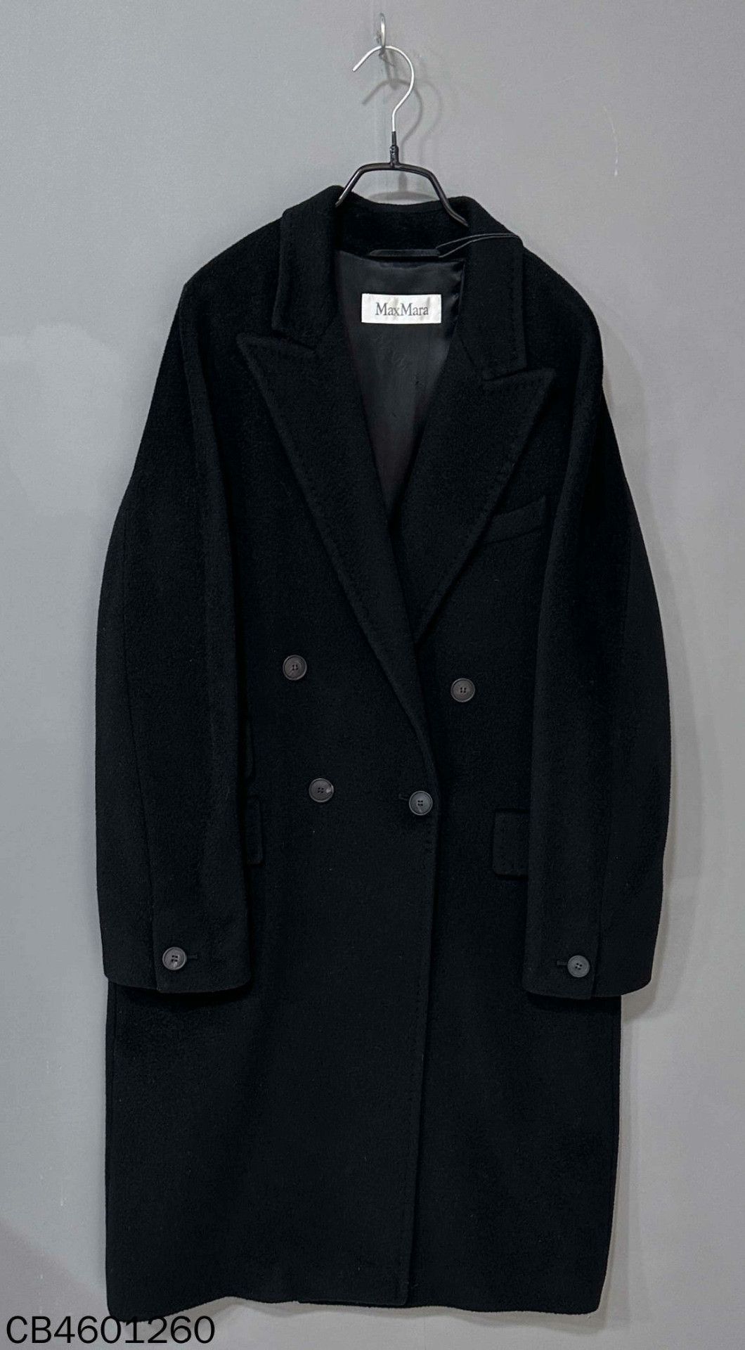 Max Mara Max Mara Long Black Coat L Women Size L / US 10 / IT 46 - 1 Thumbnail