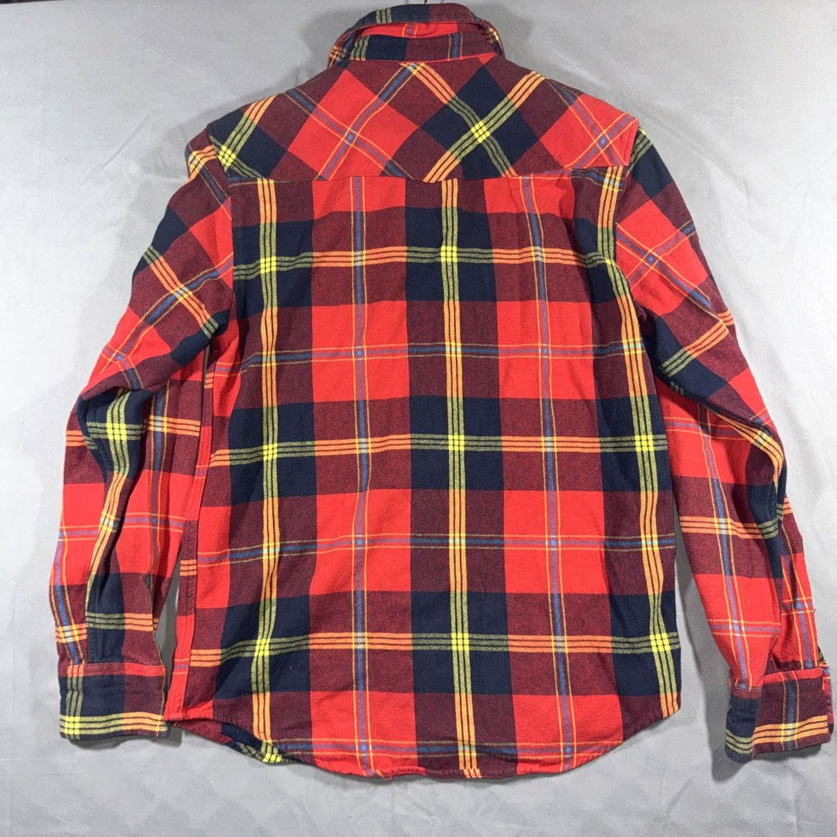 Topo Designs Topo Designs Shirt Mens S Red Plaid Flannel Long Sleeve Button Front Casual Size US S / EU 44-46 / 1 - 2 Thumbnail