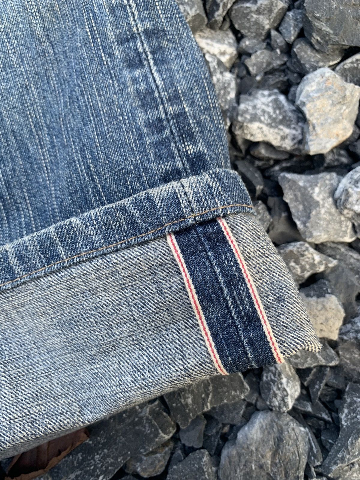 Edwin VINTAGE EDWIN 505Z SELVEDGE RUSTY JAPANESE DISTRESSED DENIM Size US 32 / EU 48 - 10 Thumbnail